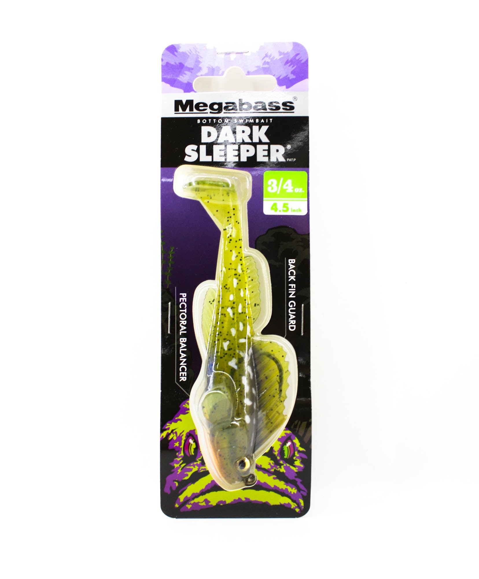 Megabass Soft Lure Dark Sleeper 4.5 Inch 3/4 oz Watermelon Gori (2770)