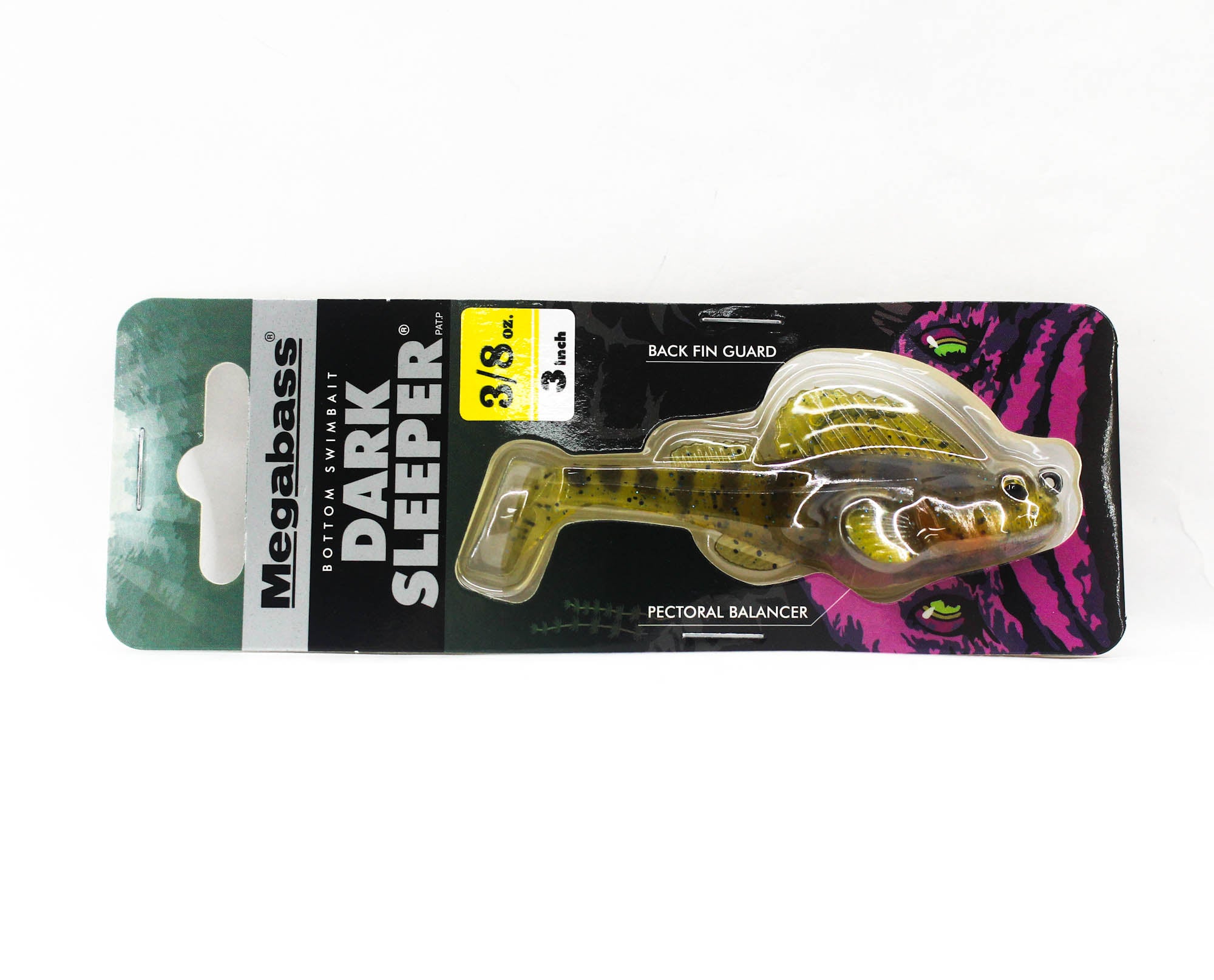 Megabass Soft Lure Dark Sleeper 3 Inch 3/8 oz Swallowtail (3067)