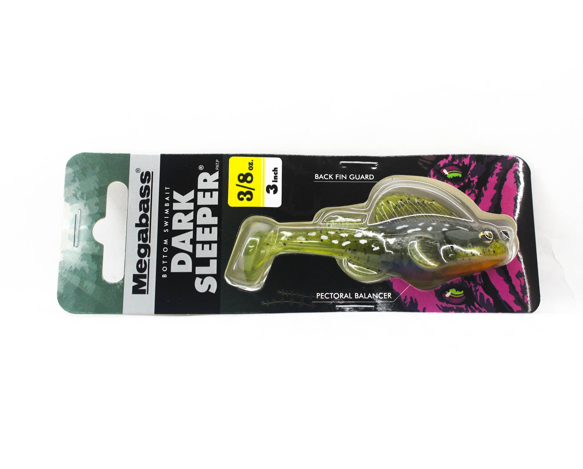 Megabass Soft Lure Dark Sleeper 3 Inch 3/8 oz Water melon (3074)