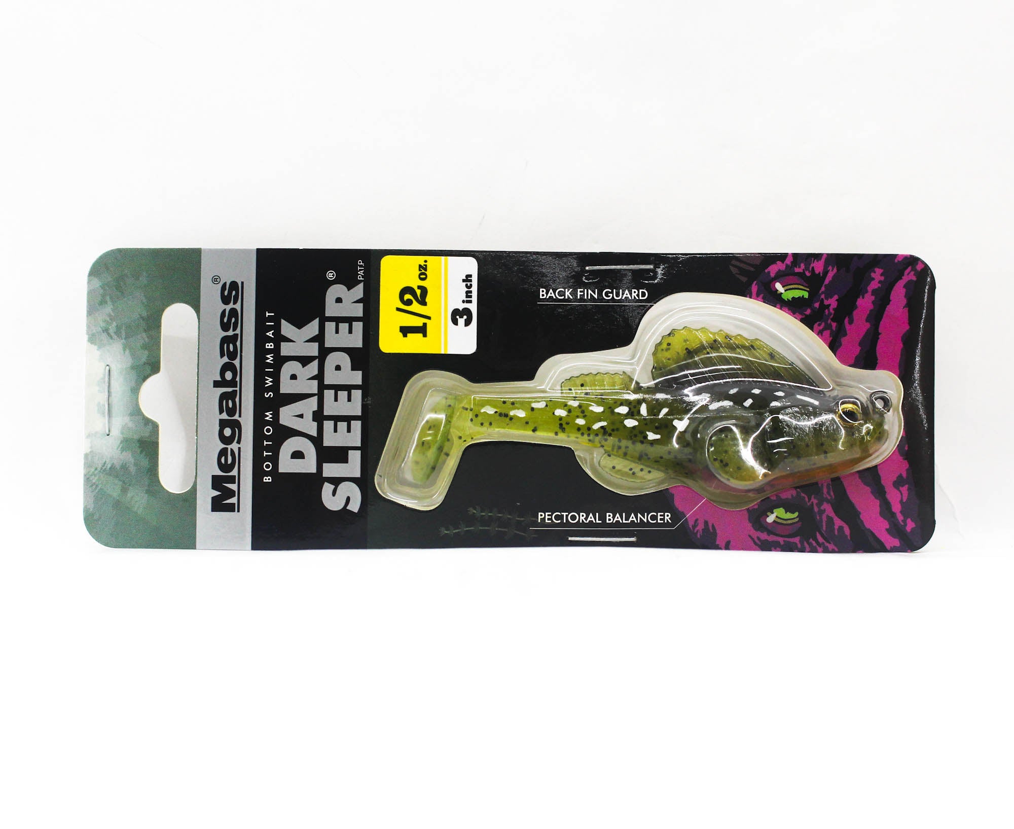 Megabass Soft Lure Dark Sleeper 3 Inch 1/2 oz Water melon (3098)