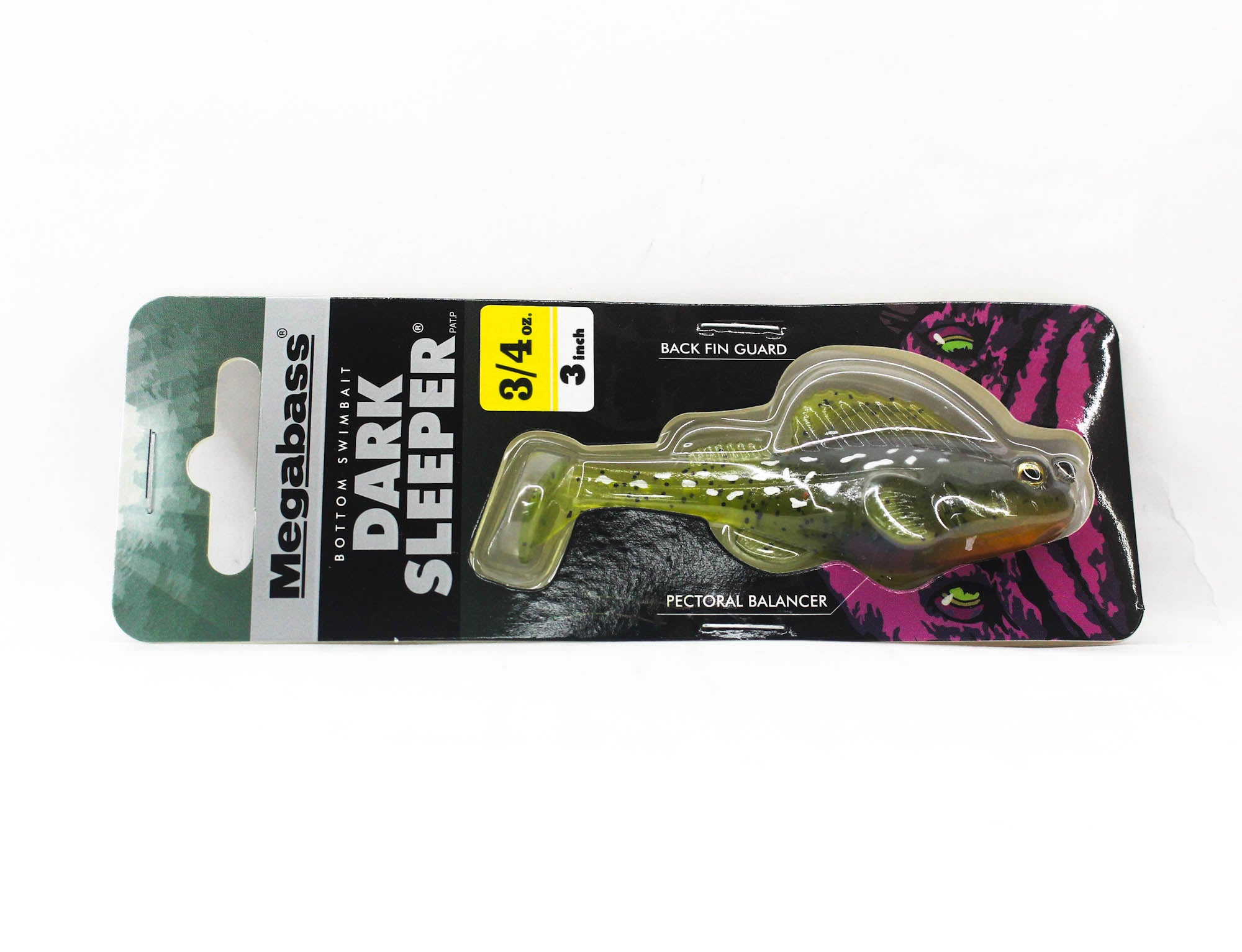 Megabass Soft Lure Dark Sleeper 3 Inch 3/4 oz Water melon (3111)