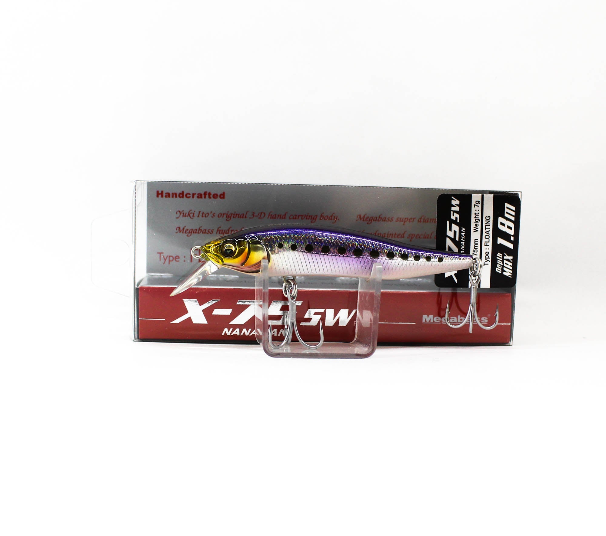 Megabass X-Nanahan SW 75 mm 1/4 oz Floating Lure GC Iwashi (3463)