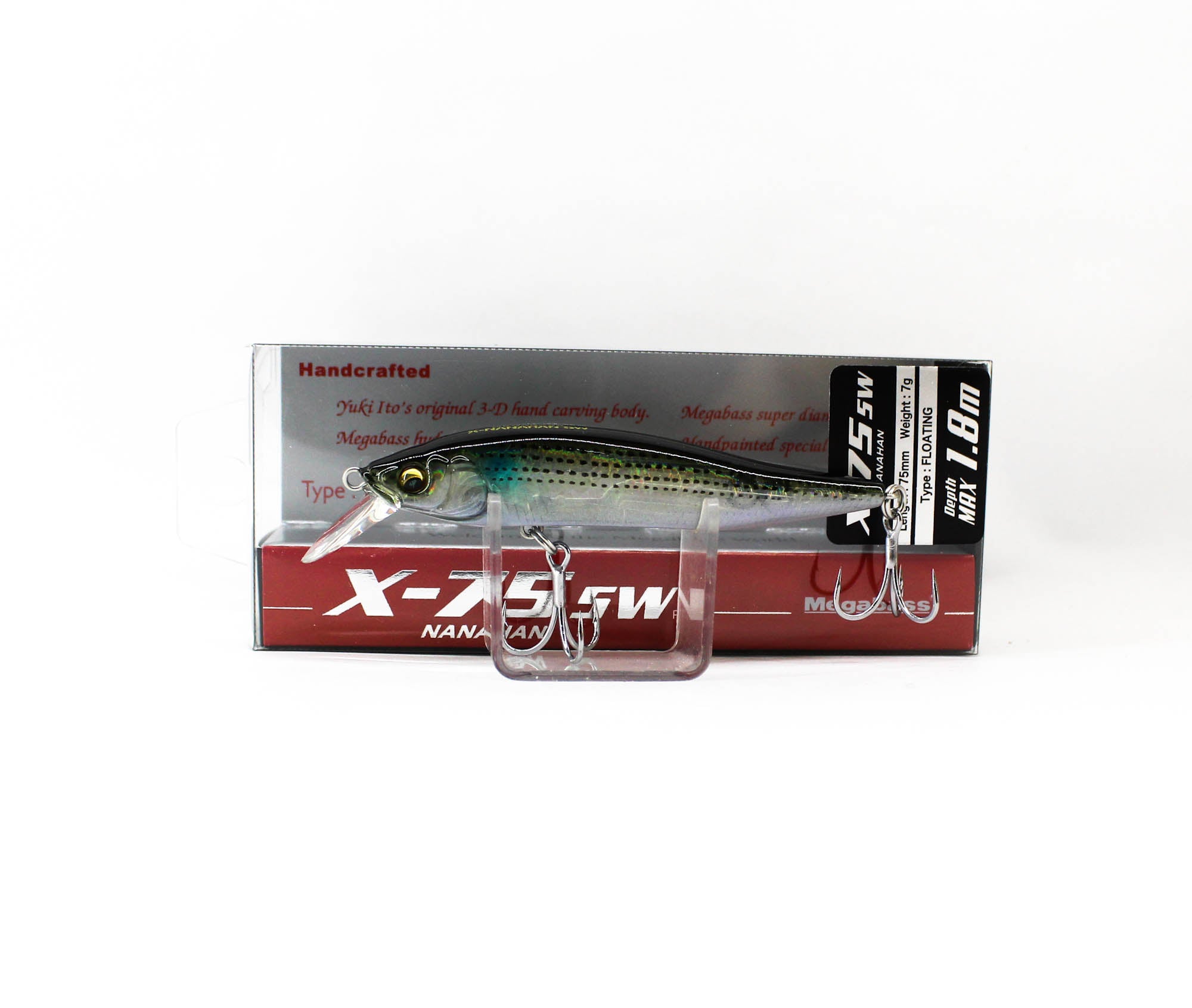 Megabass X-Nanahan SW 75 mm 1/4 oz Floating Lure GP Hakubora (3487)