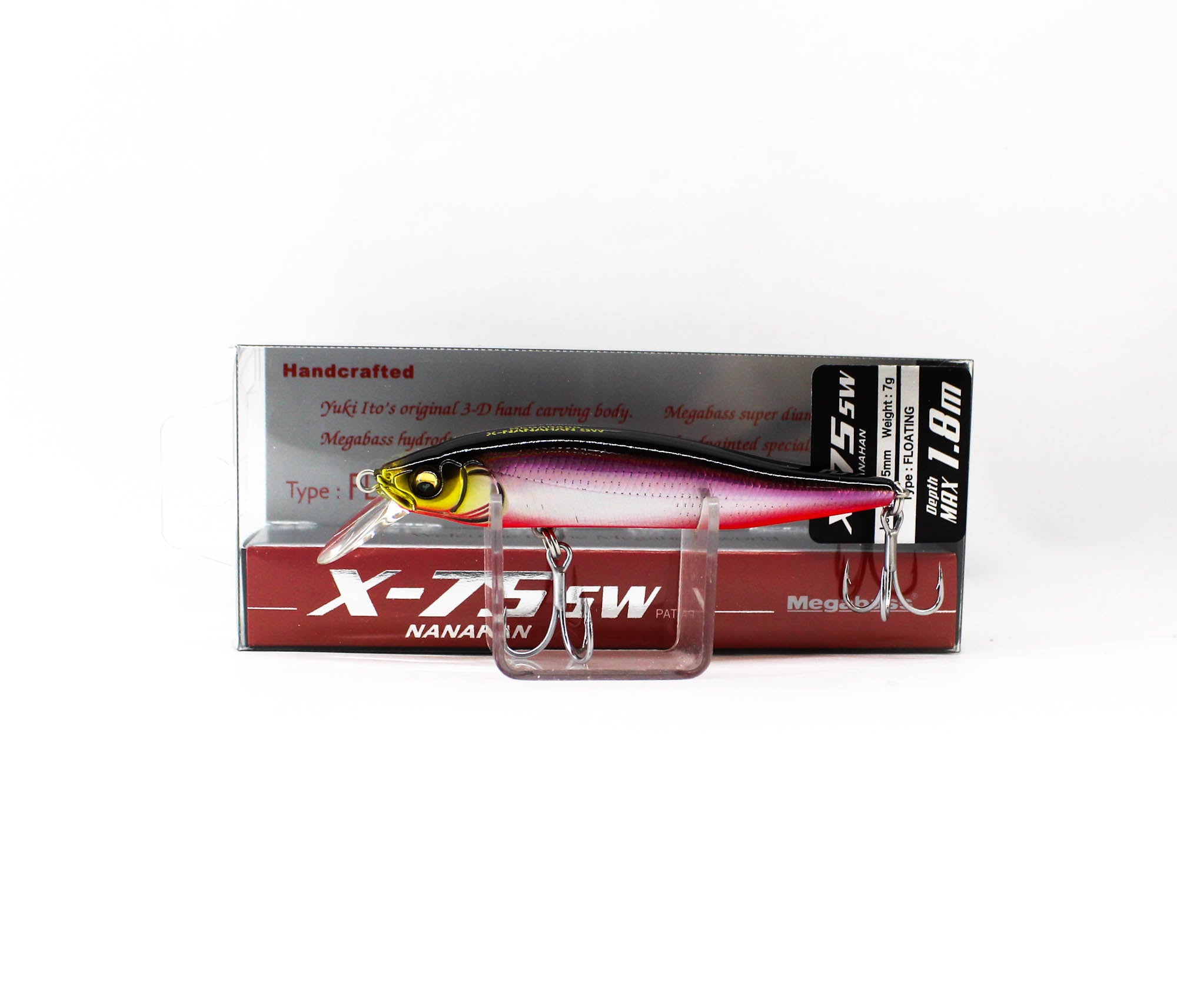Megabass X-Nanahan SW 75 mm 1/4 oz Floating Lure SH RB Shad (3494)