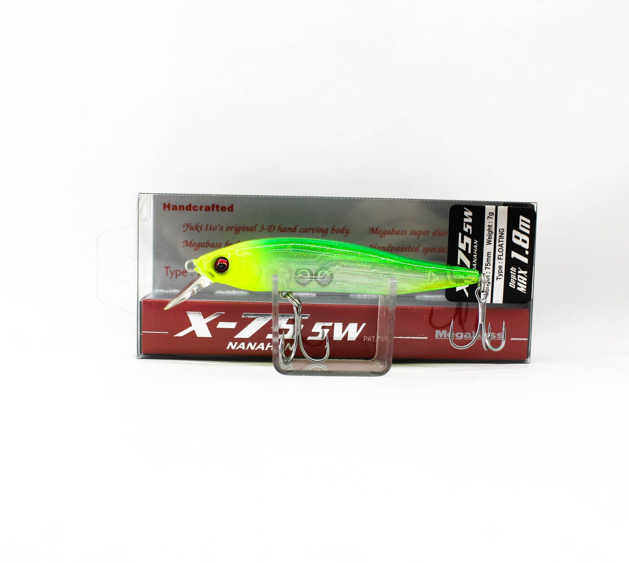 Megabass X-Nanahan SW 75 mm 1/4 oz Floating Lure Chart Head (3531)