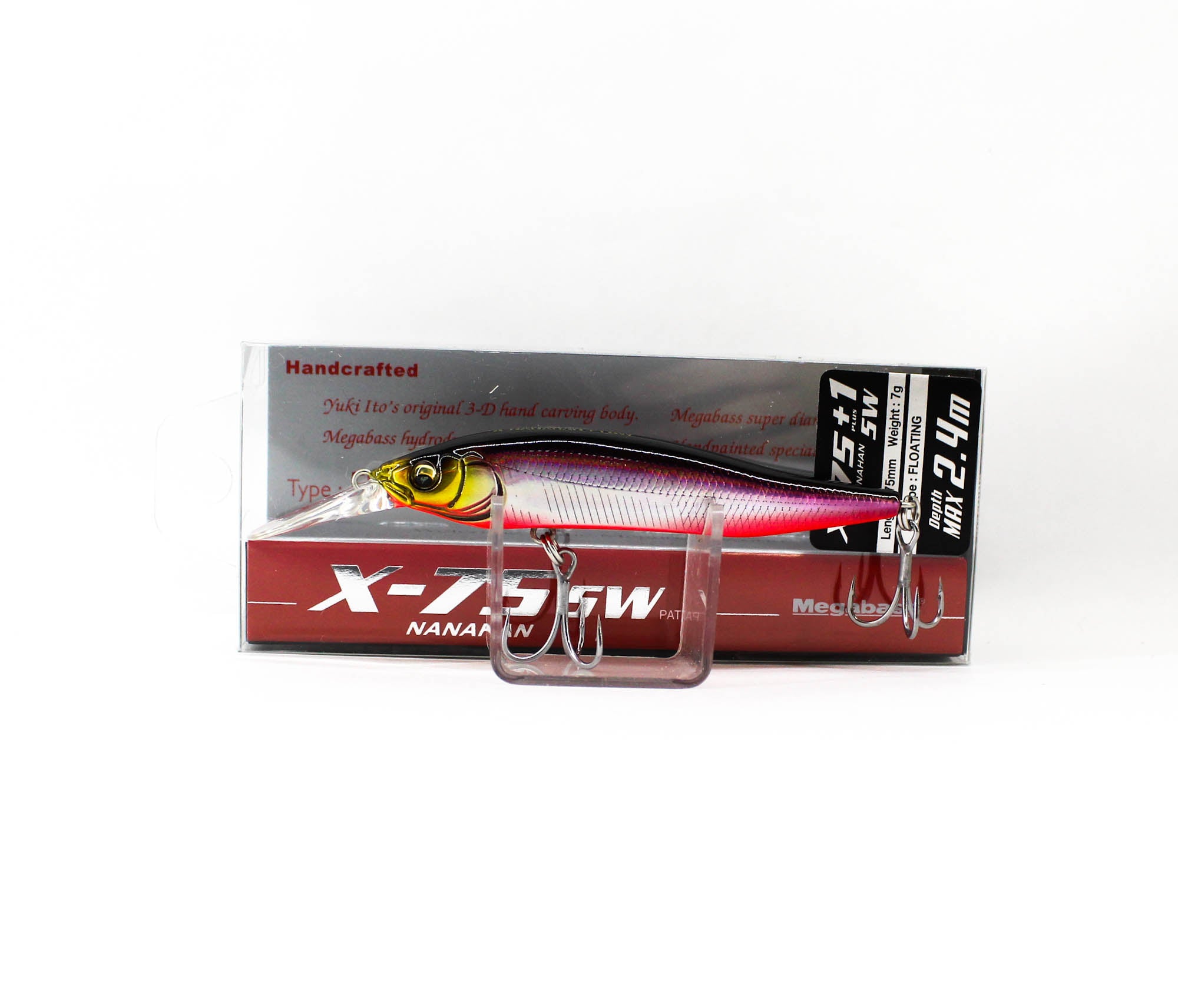 Megabass X-Nanahan +1 SW 75 mm 1/4 oz Floating Lure SH RB Shad (3616)