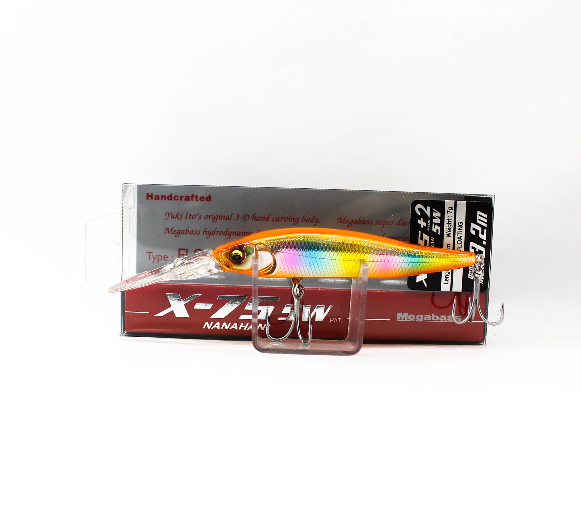 Megabass X-Nanahan +2 SW 75 mm 1/4 oz Floating Lure Joyato Magic (3760)
