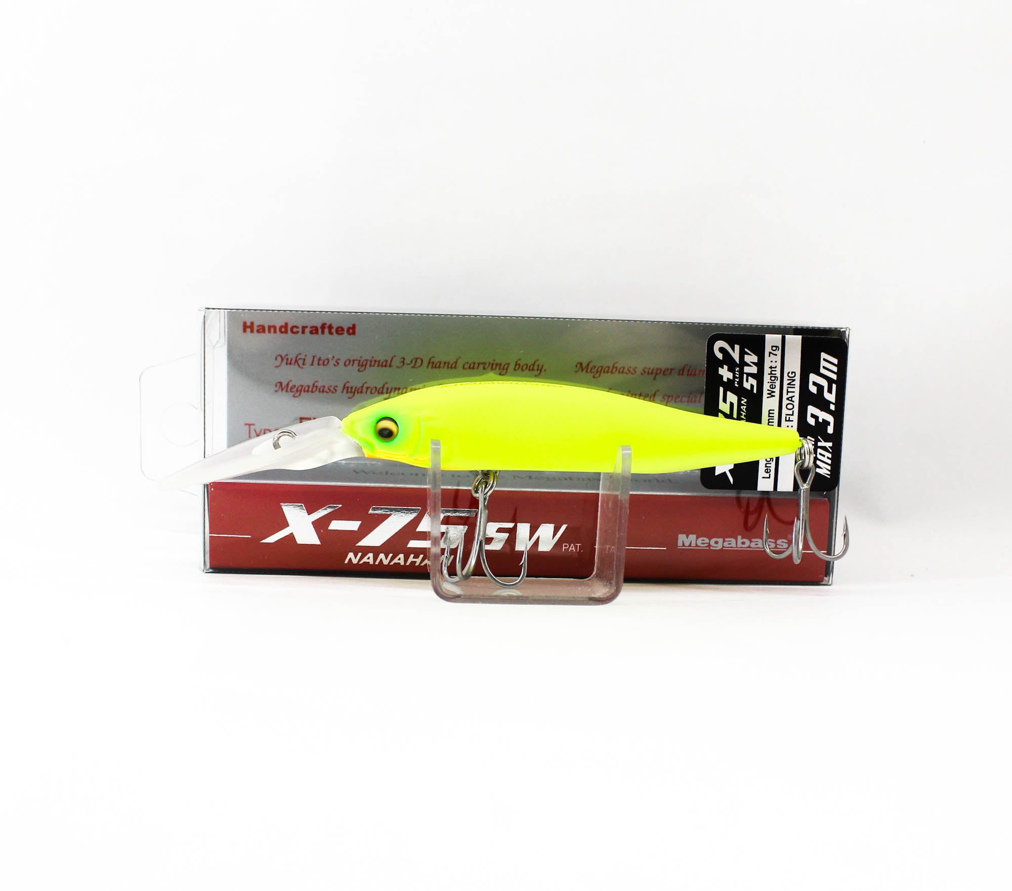 Megabass X-Nanahan +2 SW 75 mm 1/4 oz Floating Lure Do Chart (3791)