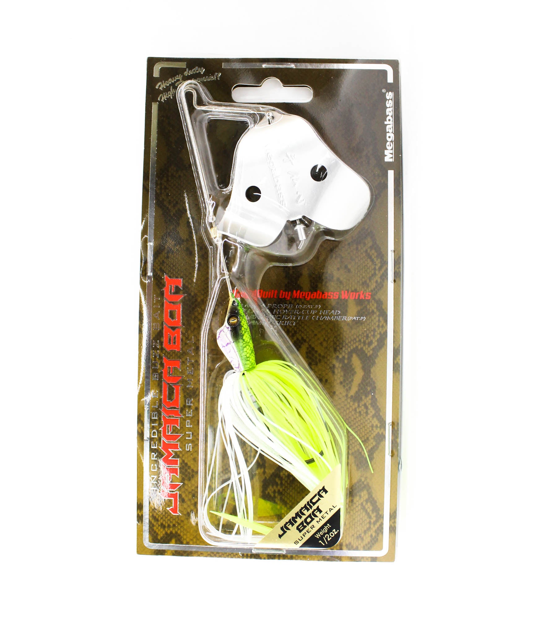 Megabass Jamaica Boa 1/2 oz Buzzbait Sinking Lure Chart Viper (4224)