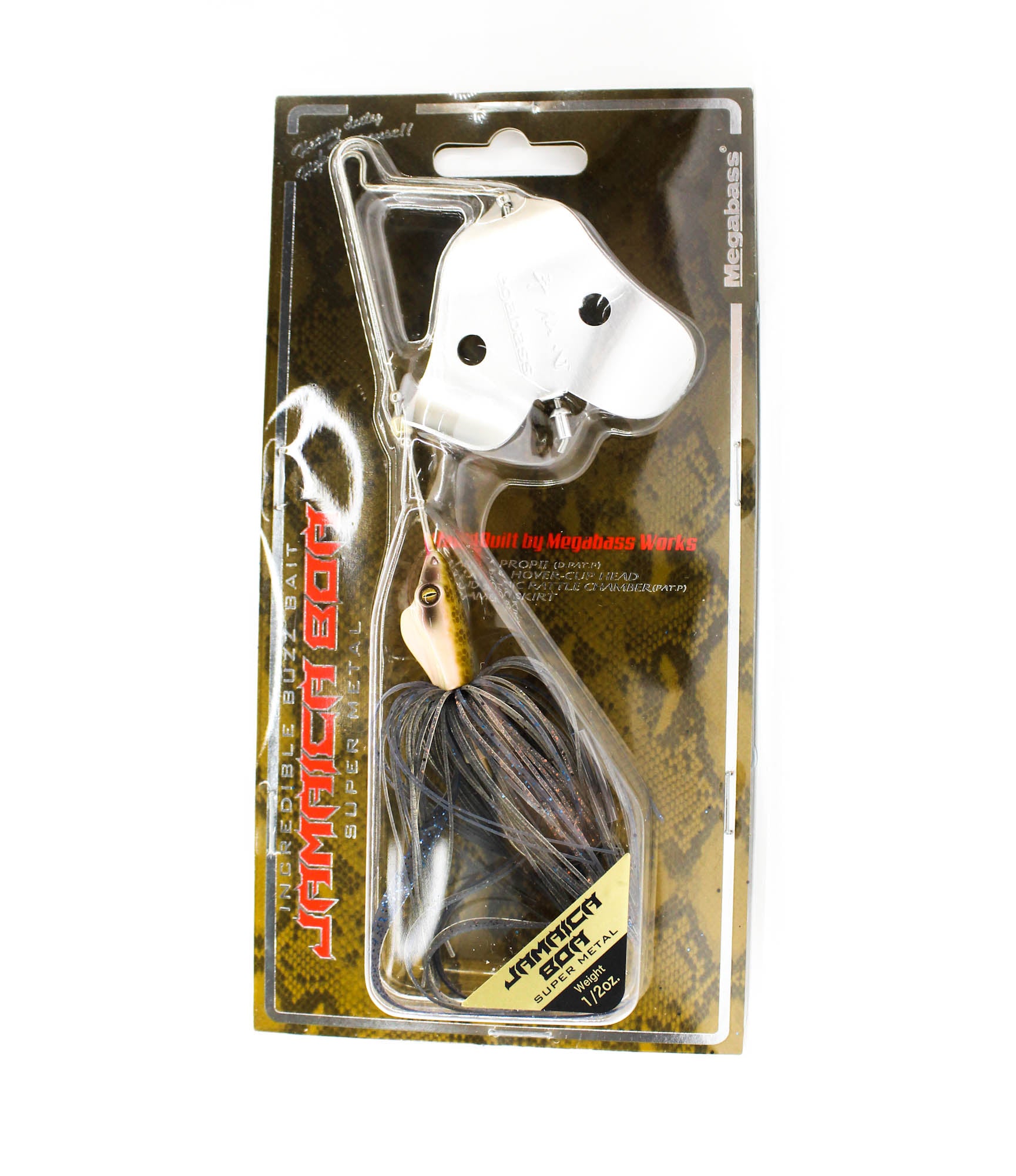 Megabass Jamaica Boa 1/2 oz Buzzbait Sinking Lure Ghost Smoke (4293)