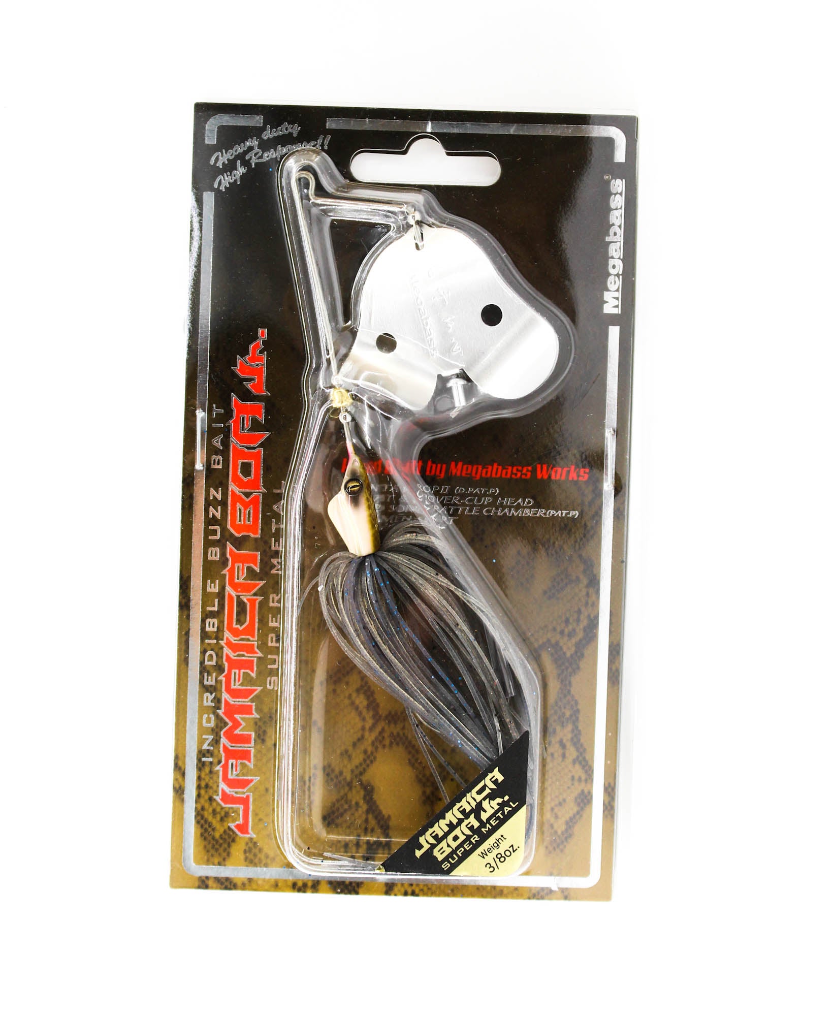 Megabass Jamaica Boa JR 3/8 oz Buzzbait Sinking Lure Ghost Smoke (4583)