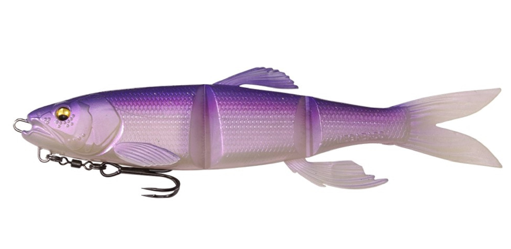 Megabass Soft Lure Mag Draft Hasu 7 Inch Sinking Lure Lake Biwa Blue (4705)