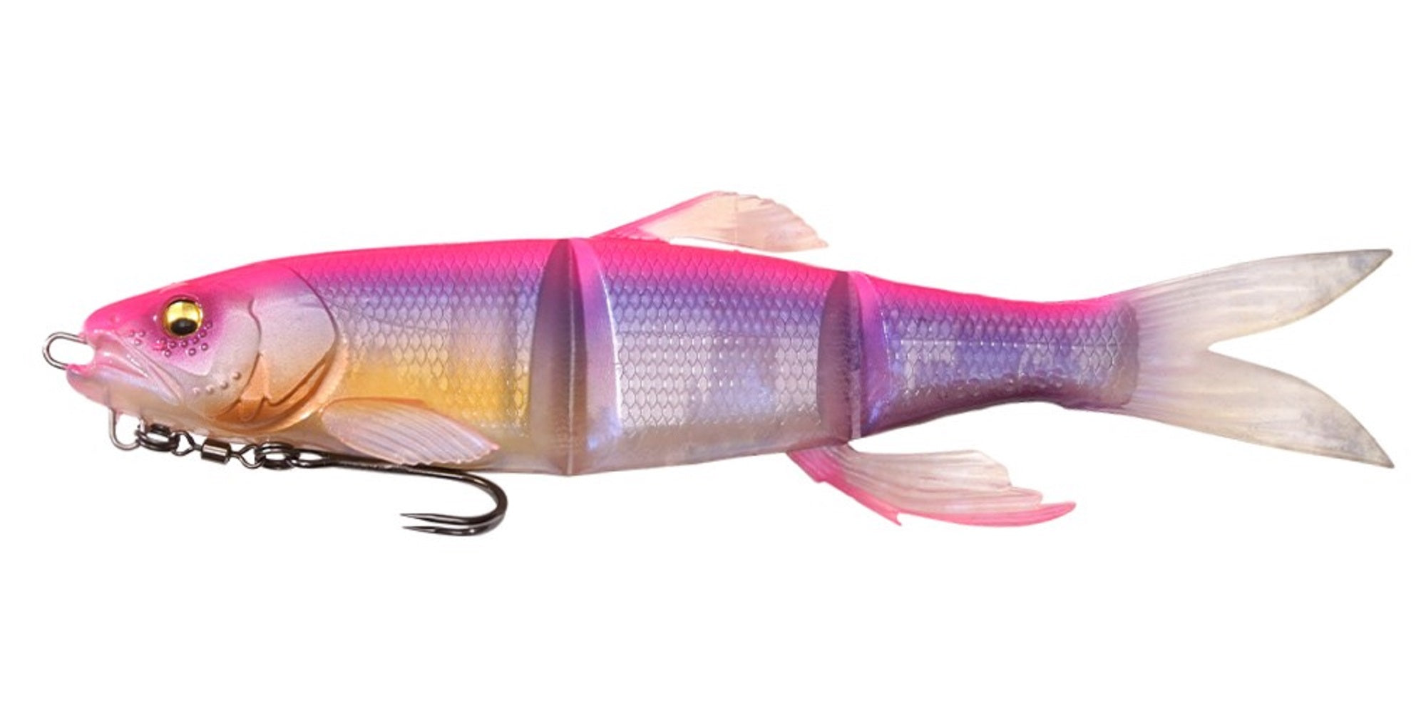 Megabass Soft Lure Mag Draft Hasu 7 Inch Sinking Lure Pink Back (4729)