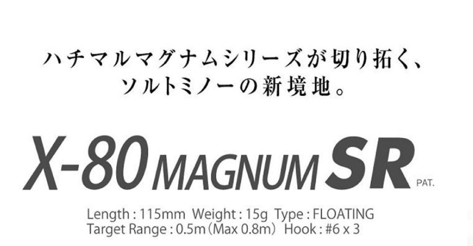 Megabass X-80 Magnum SR Floating Lure Full Metal Silver (5382)
