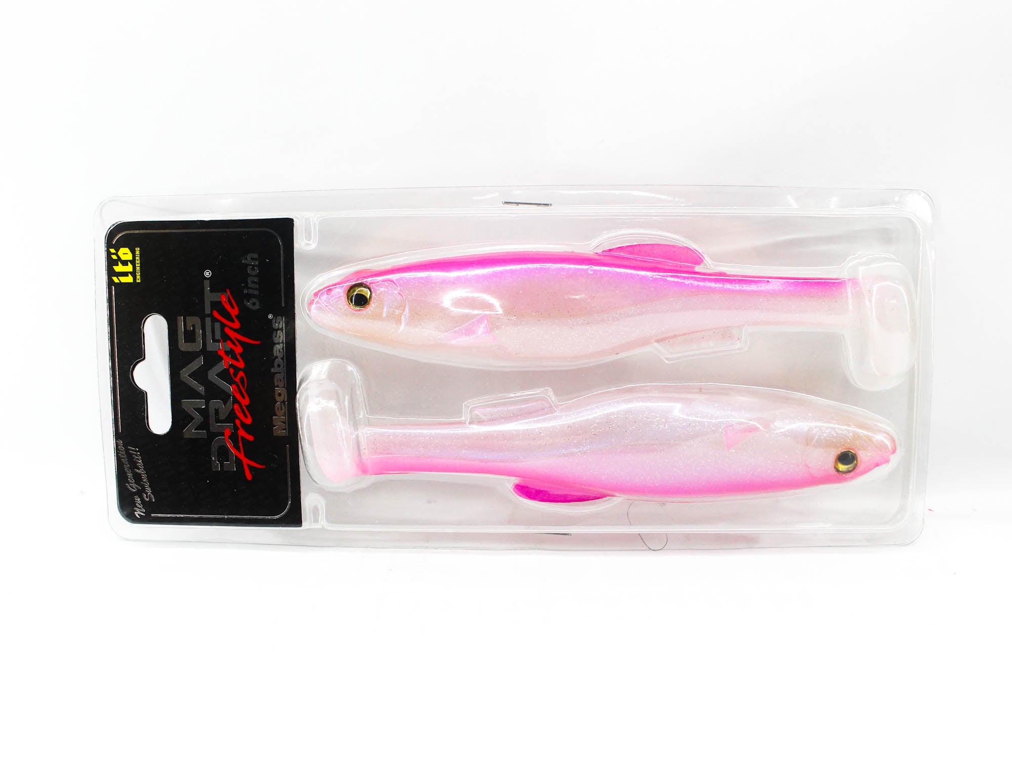 Megabass Soft Lure Mag Draft Freestyle 6 Inch Sinking Lure PB Shad (7027)