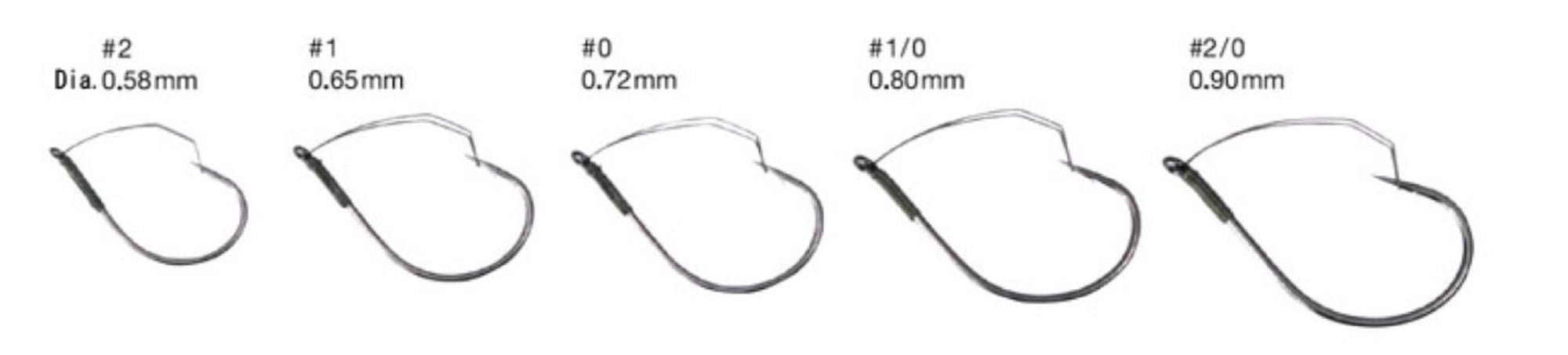 Varivas Mosquito Wacky Worm Hook Heavy Guard Size 2 (4076)