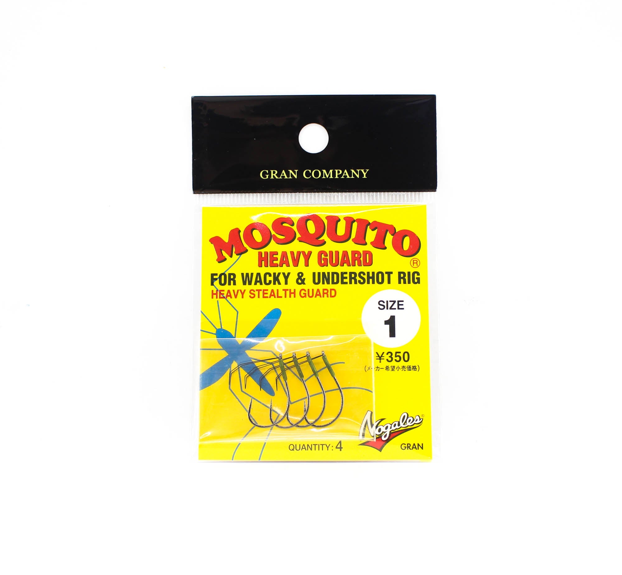 Varivas Mosquito Wacky Worm Hook Heavy Guard Size 1 (4083)