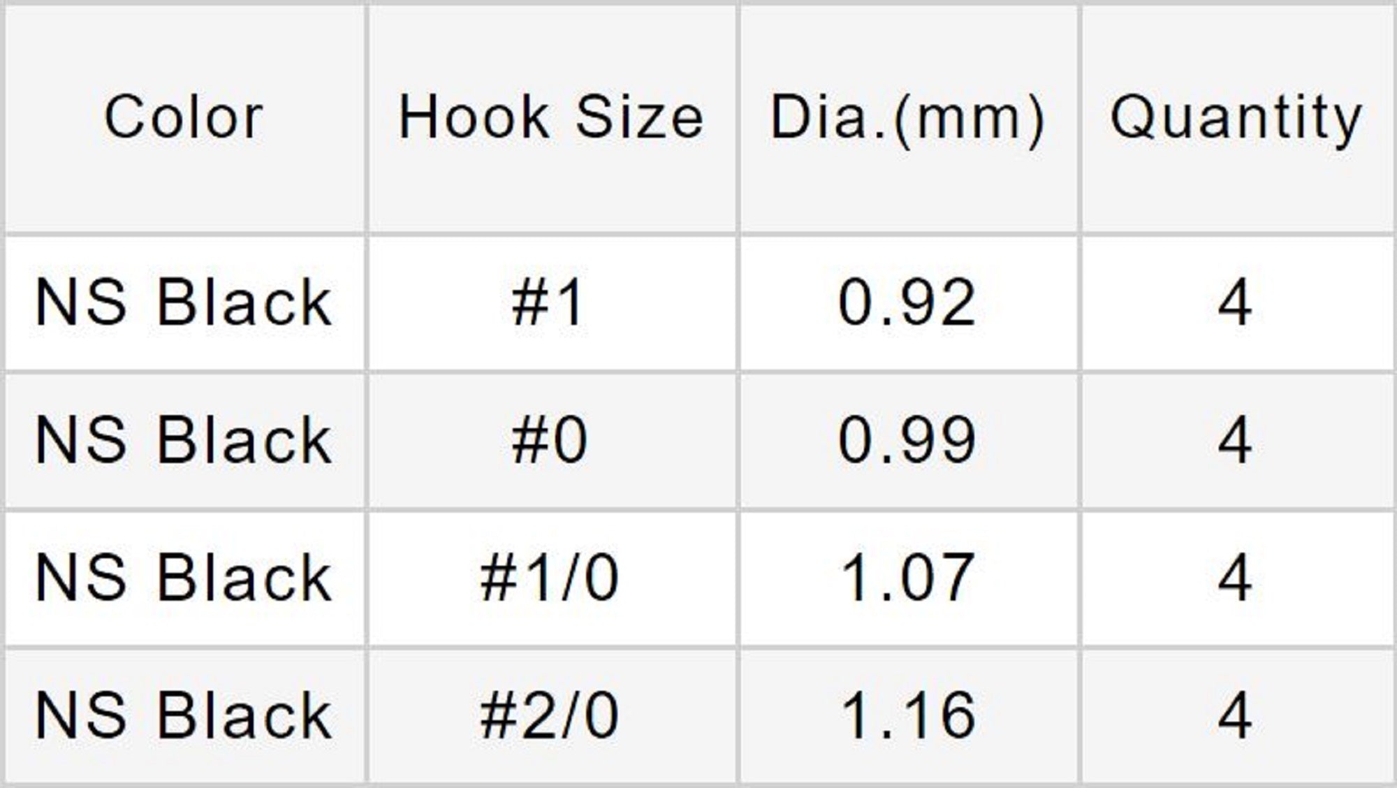 Varivas Mosquito Loop Wacky Hook Size 1/0 (8290)