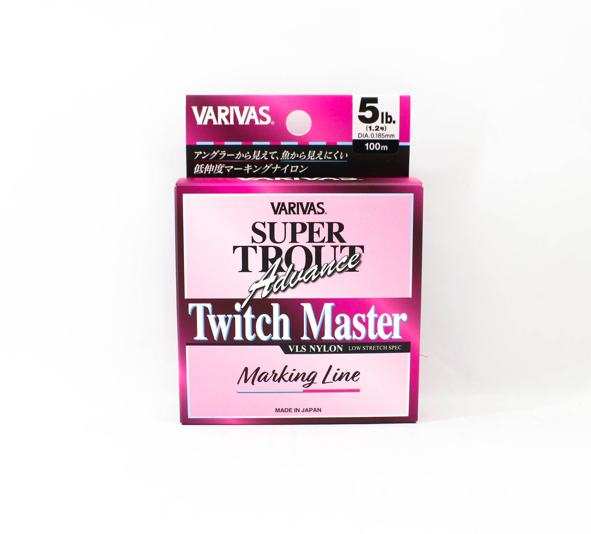 Varivas Nylon Super Trout Advance Twitch Master Line 100m 5lb Pink (0198)