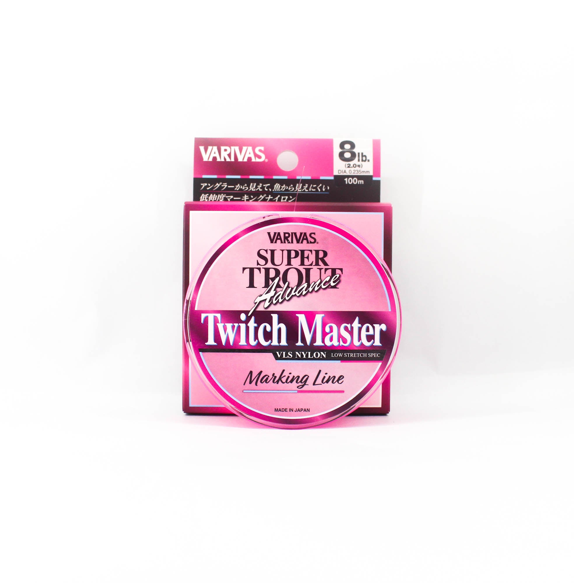 Varivas Nylon Super Trout Advance Twitch Master Line 100m 8lb Pink (0211)