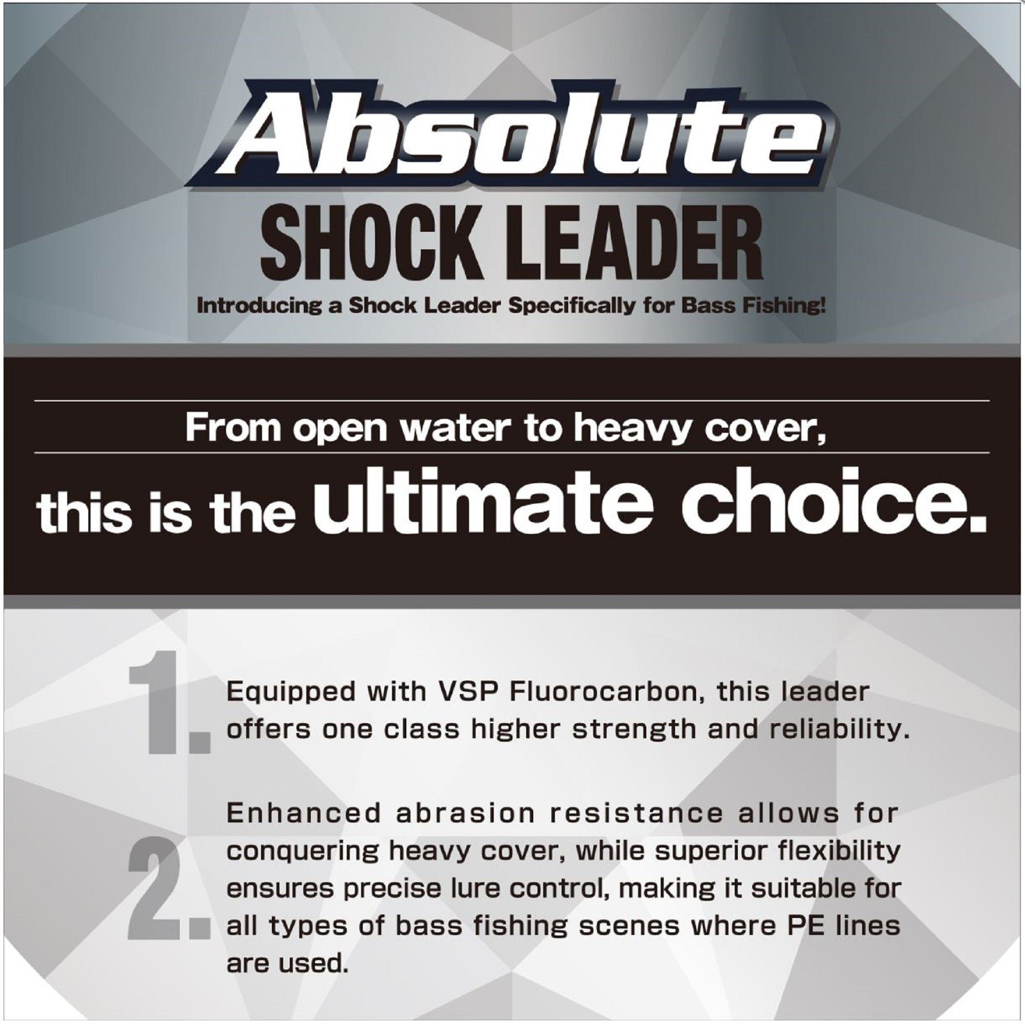Varivas Fluorocarbon Absolute VSP Shock Leader Line 30m 12lb (0280)