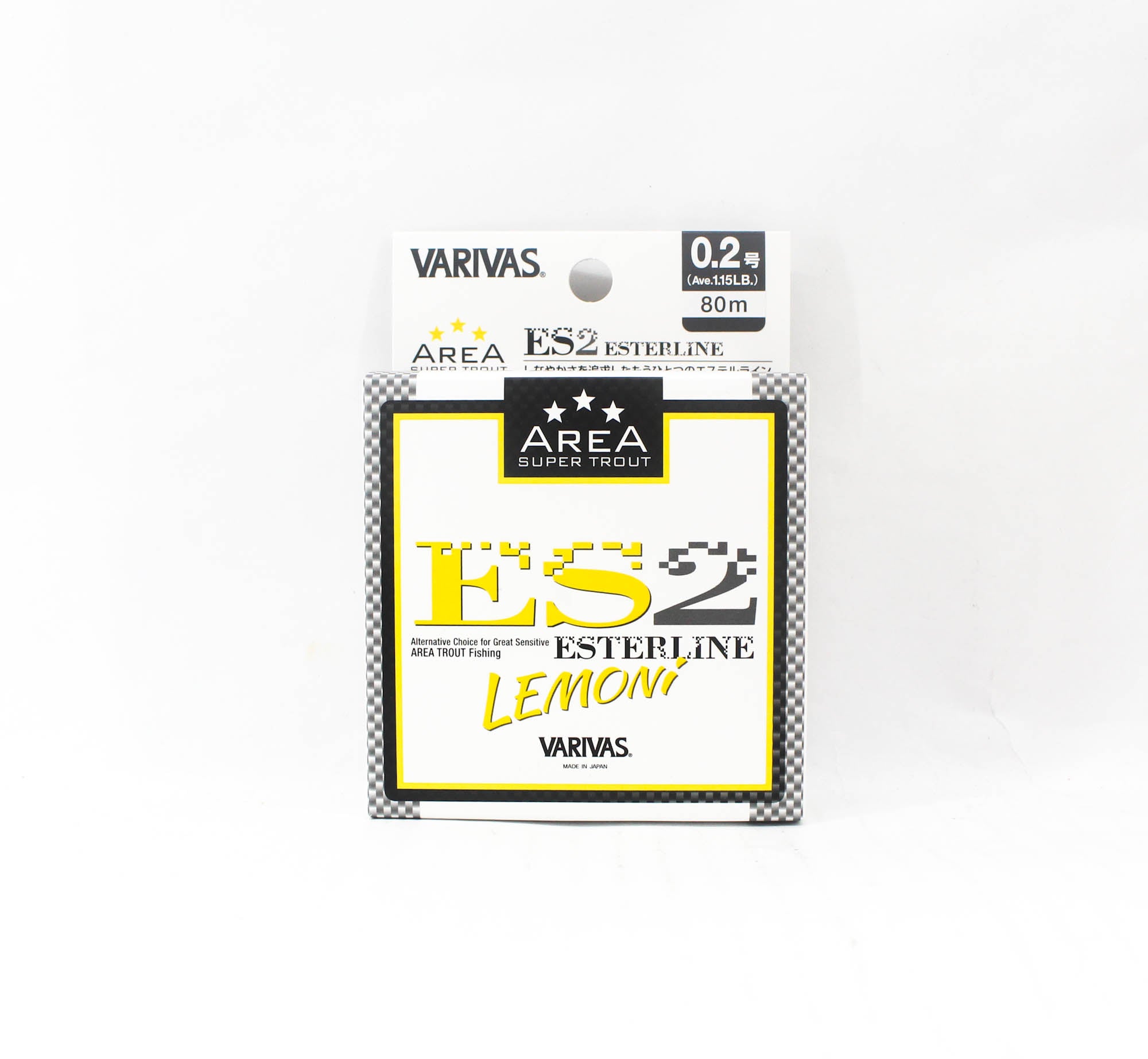 Varivas Ester Line Trout Area ES2 Lemon 80m 0.2, 1.15lb (0525)