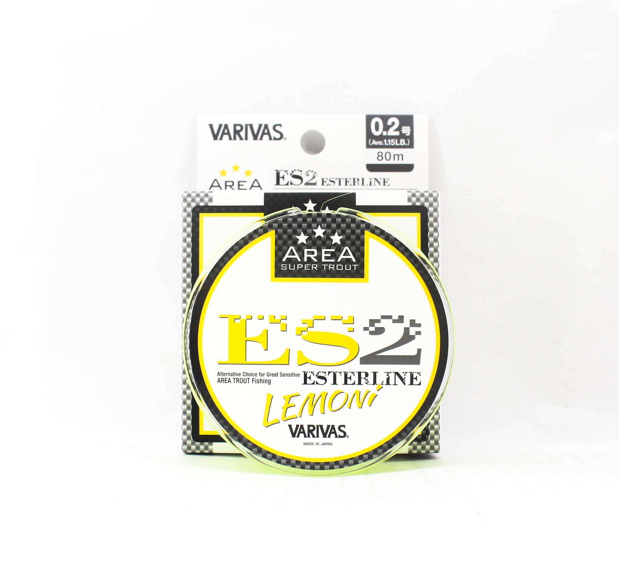 Varivas Ester Line Trout Area ES2 Lemon 80m 0.2, 1.15lb (0525)