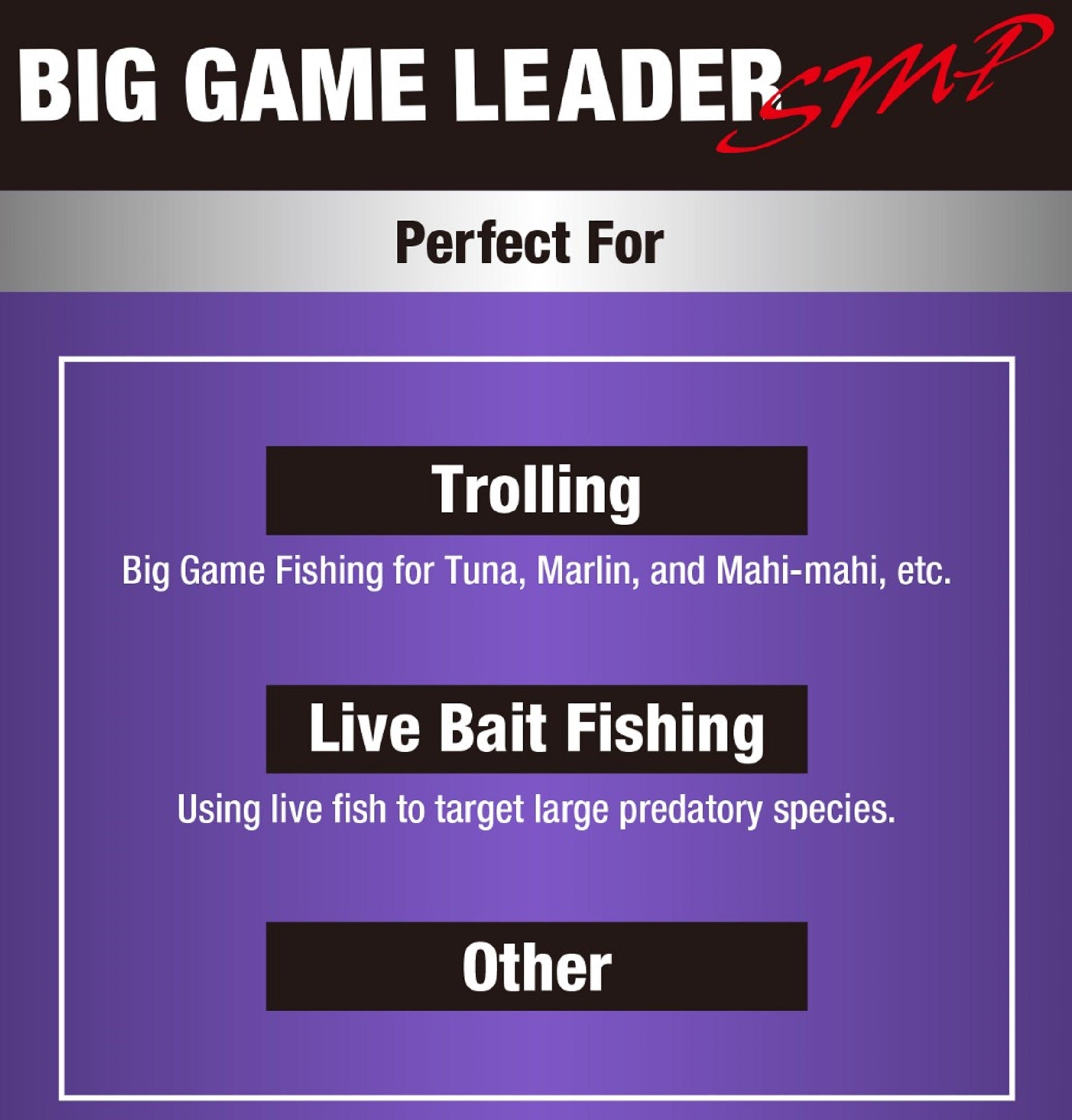 Varivas Nylon SMP Big Game Leader 50m 120lb (0730)