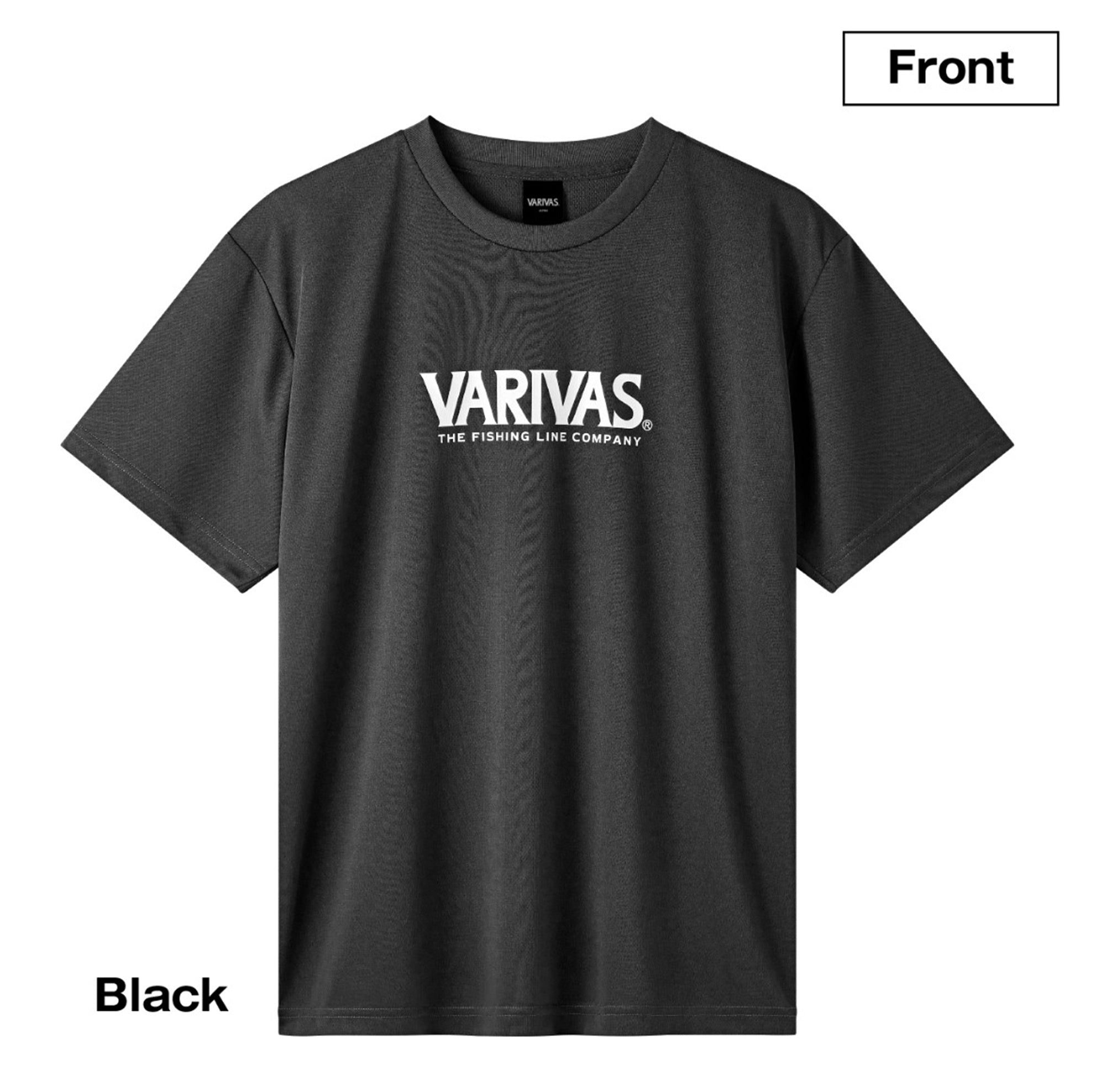 Varivas VAT-50 T-Shirt Dry Fit Short Sleeve Black Size XXL (1812)