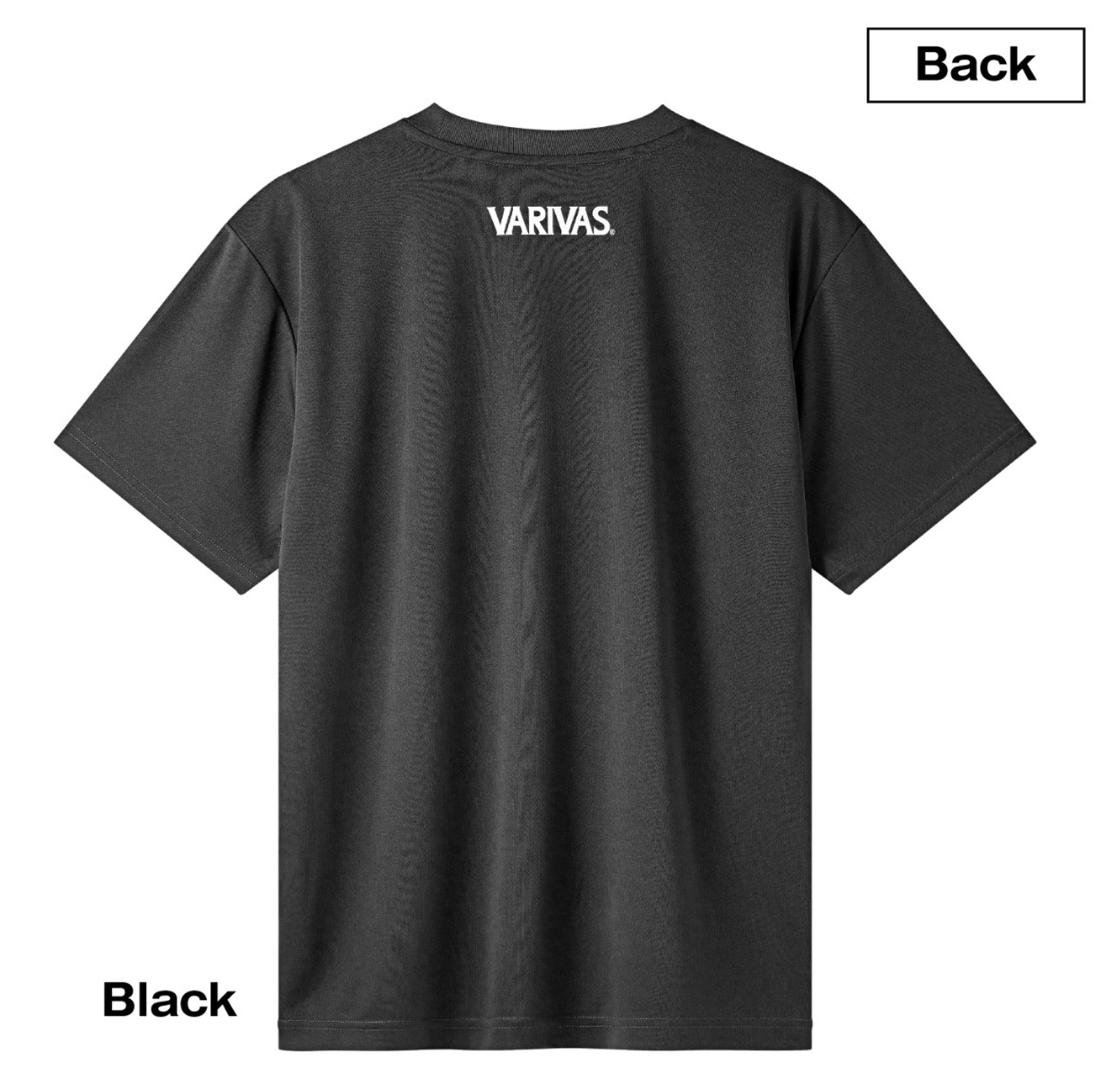 Varivas VAT-50 T-Shirt Dry Fit Short Sleeve Black Size XXL (1812)