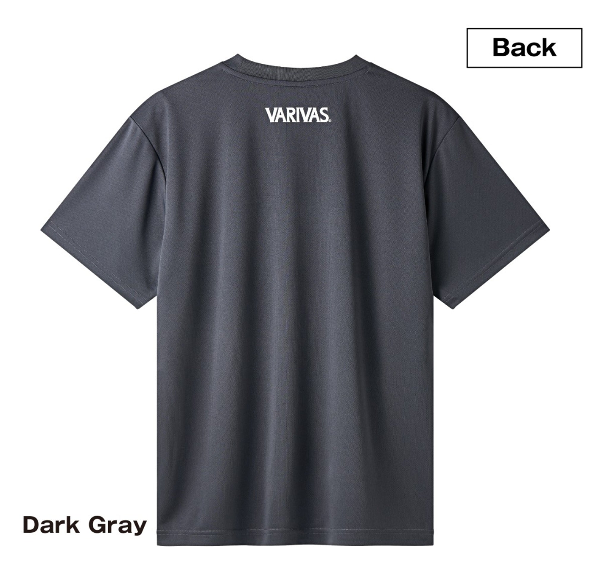 Varivas VAT-50 T-Shirt Dry Fit Short Sleeve Dark Gray Size XXL (1850)
