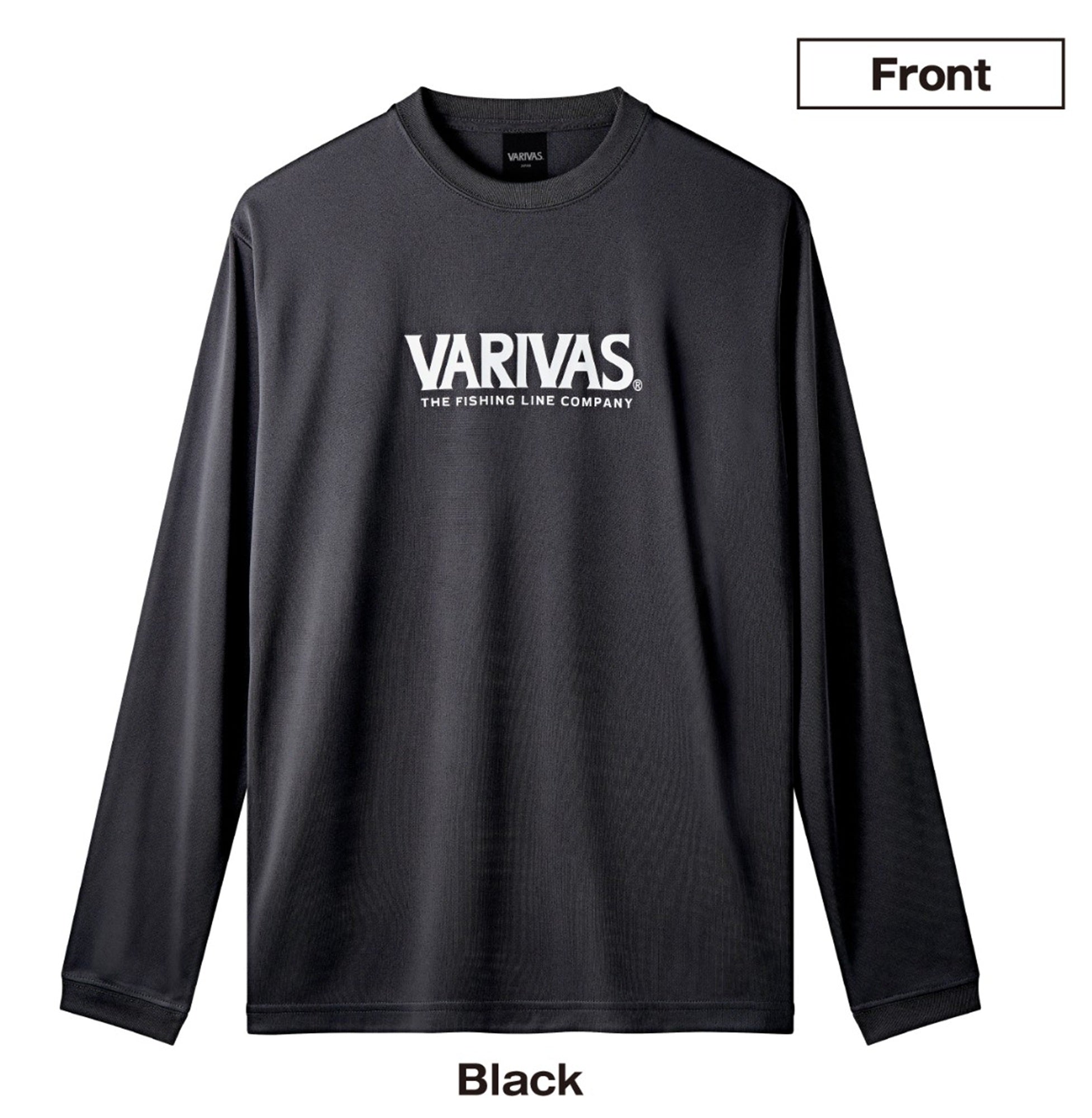 Varivas VAT-51 T-Shirt Dry Fit Long Sleeve Black Size XL (1881)