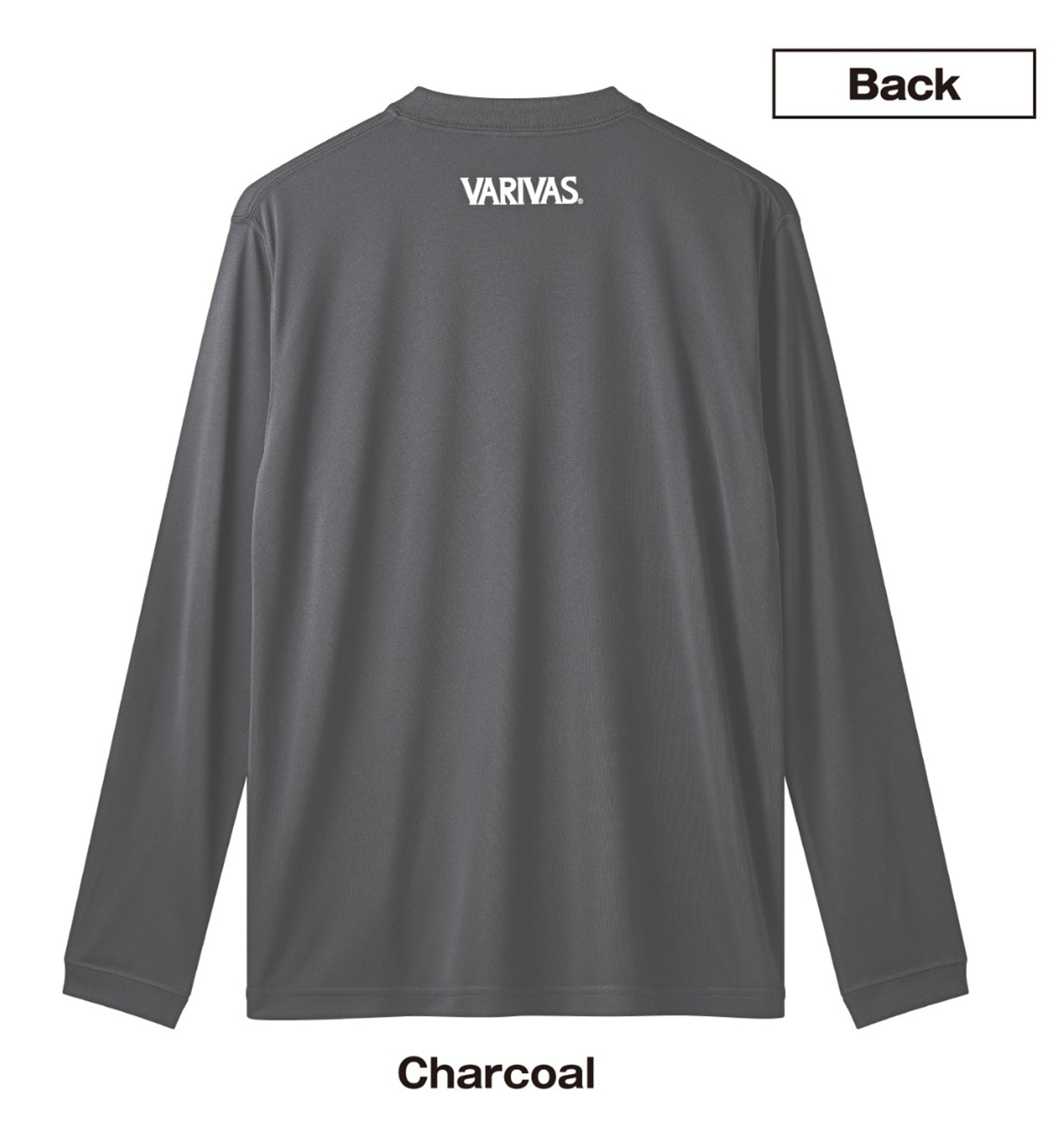 Varivas VAT-51 T-Shirt Dry Fit Long Sleeve Charcoal Size XL (1928)