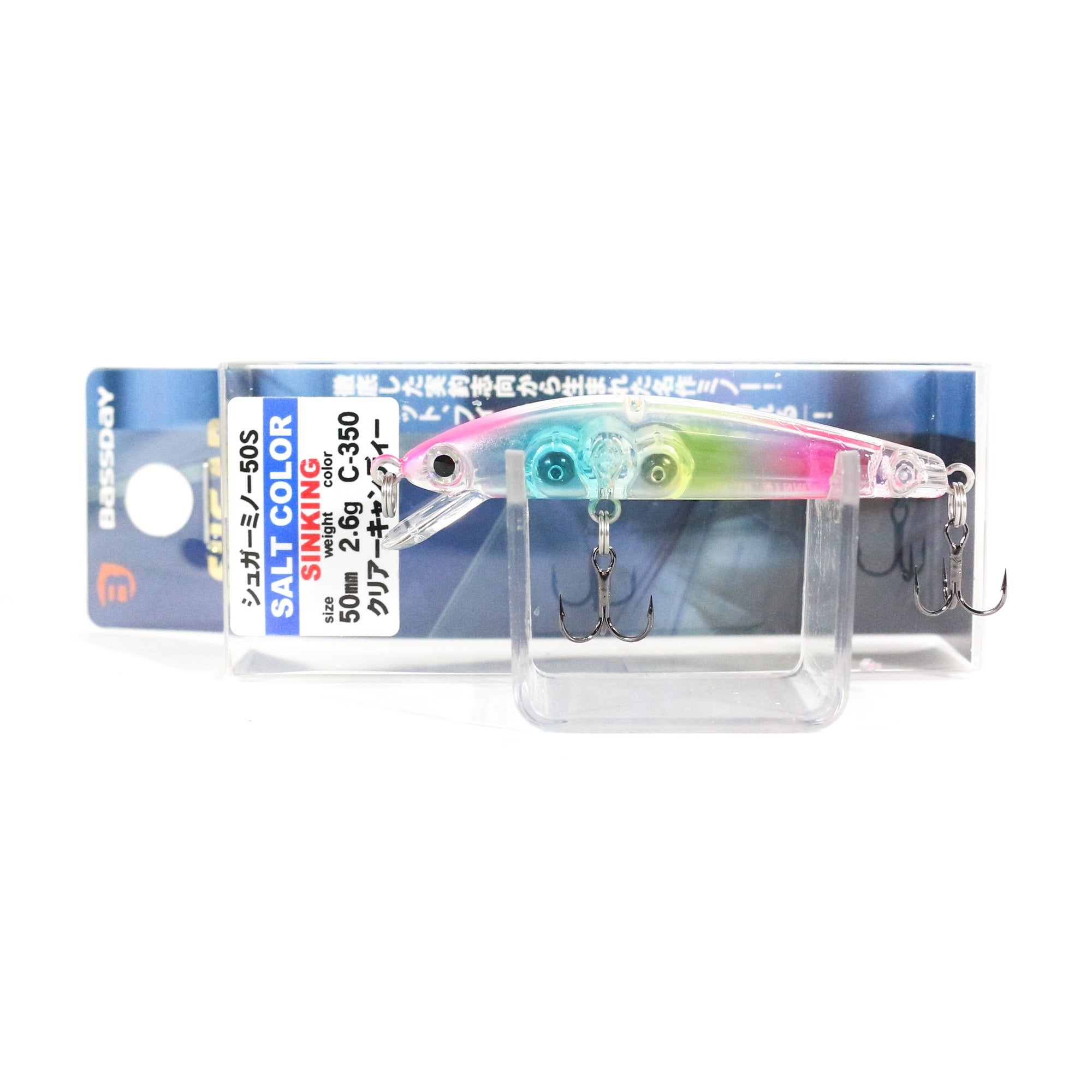 Bassday Sugar Minnow 50S Salt Sinking Lure 2.6 grams C-350 (0726)