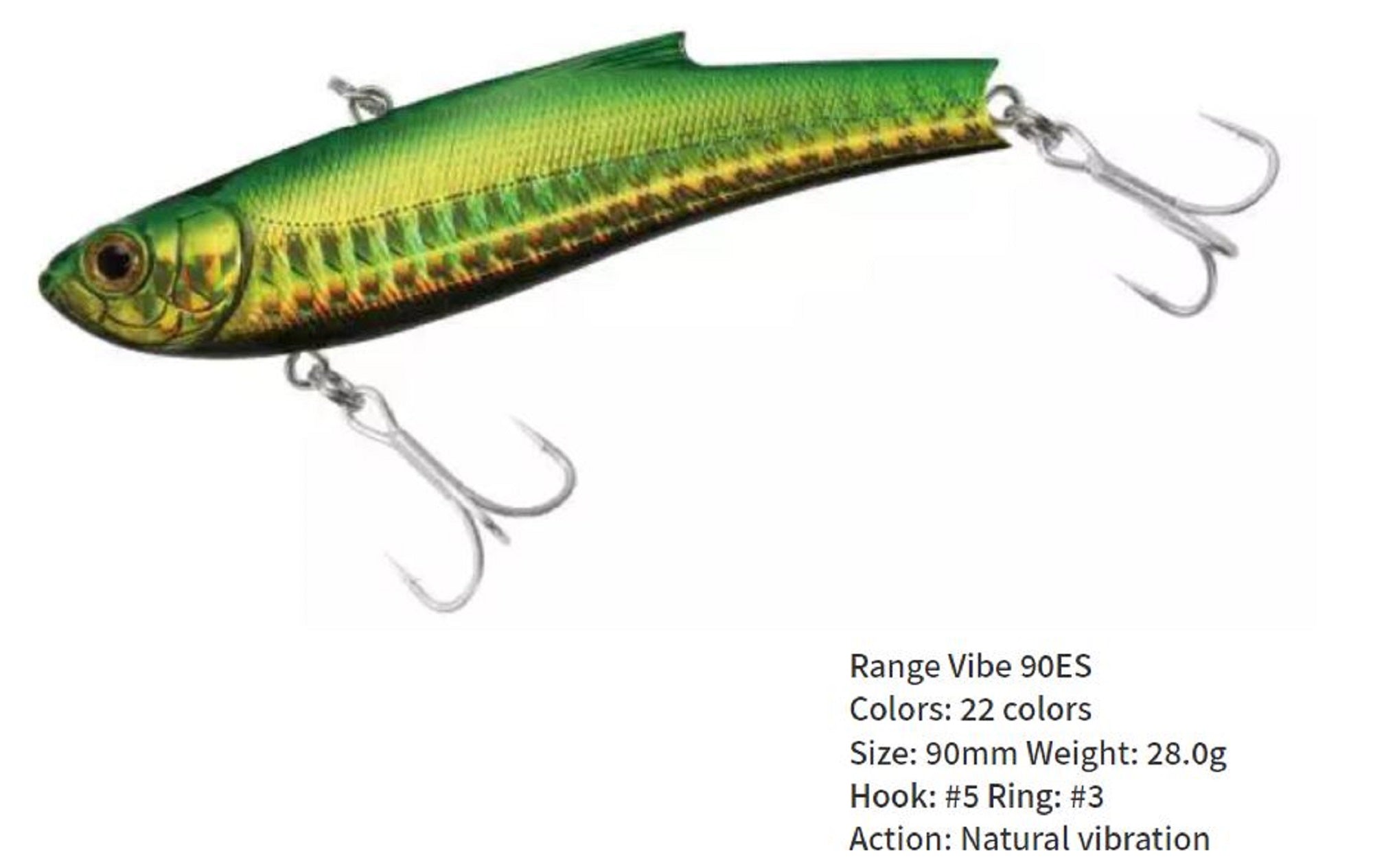 Bassday Range Vibe 90 ES Extra Sinking Vibration Lure HH-100 (8476)