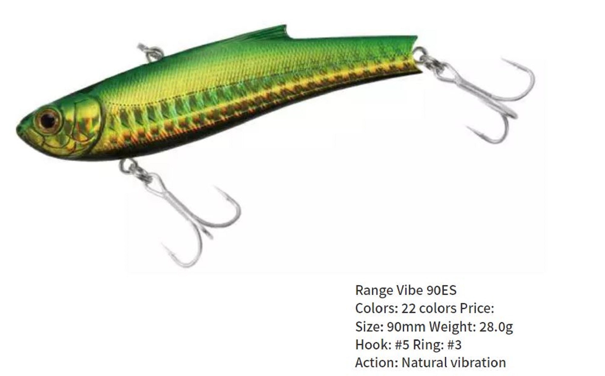 Bassday Range Vibe 90 ES Extra Sinking Vibration Lure P-412 (8698)