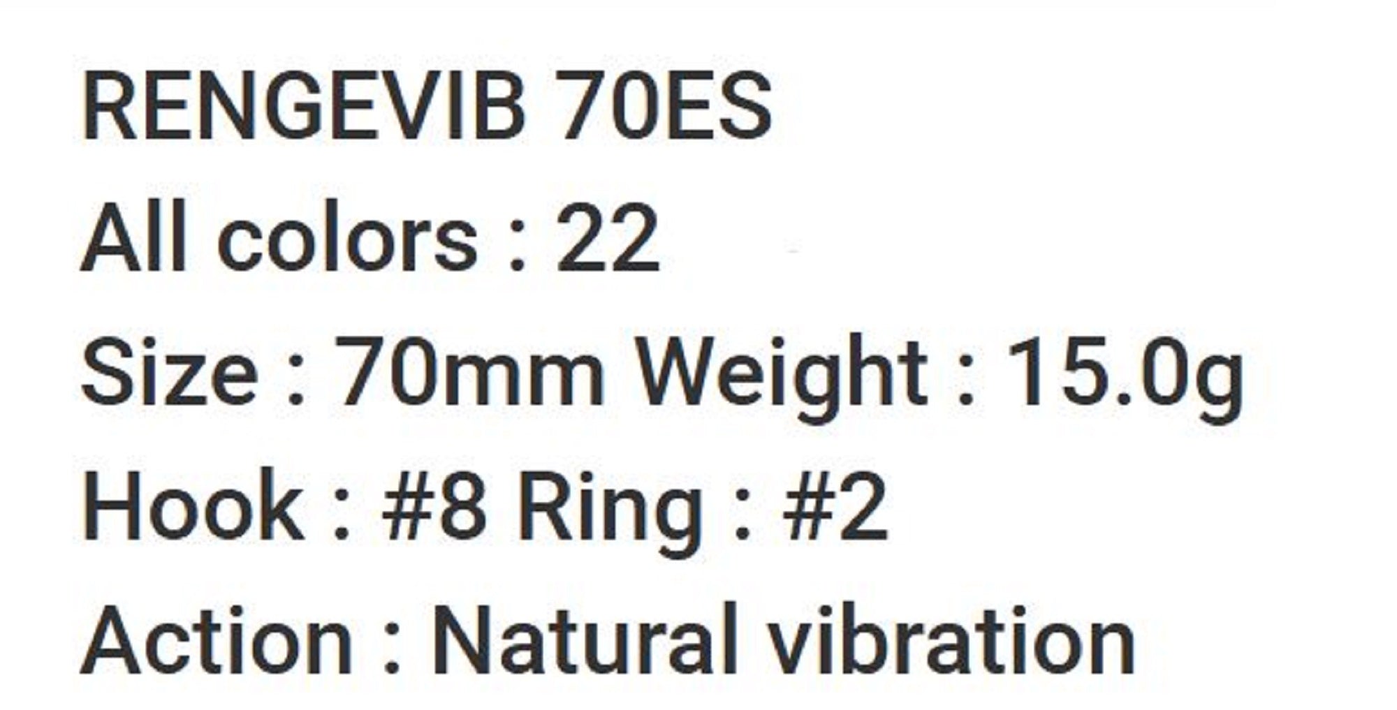 Bassday Range Vibe 70 ES Extra Sinking Vibration Lure MH-157 (0700)