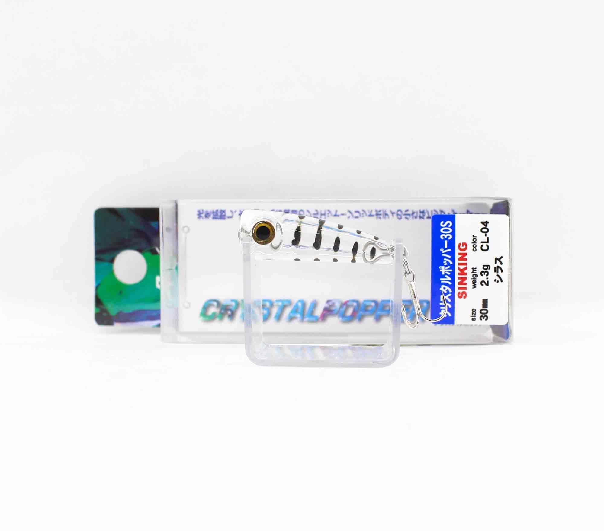 Bassday Crystal Popper 30S Sinking Lure 2.3 grams CL-04 (1073)