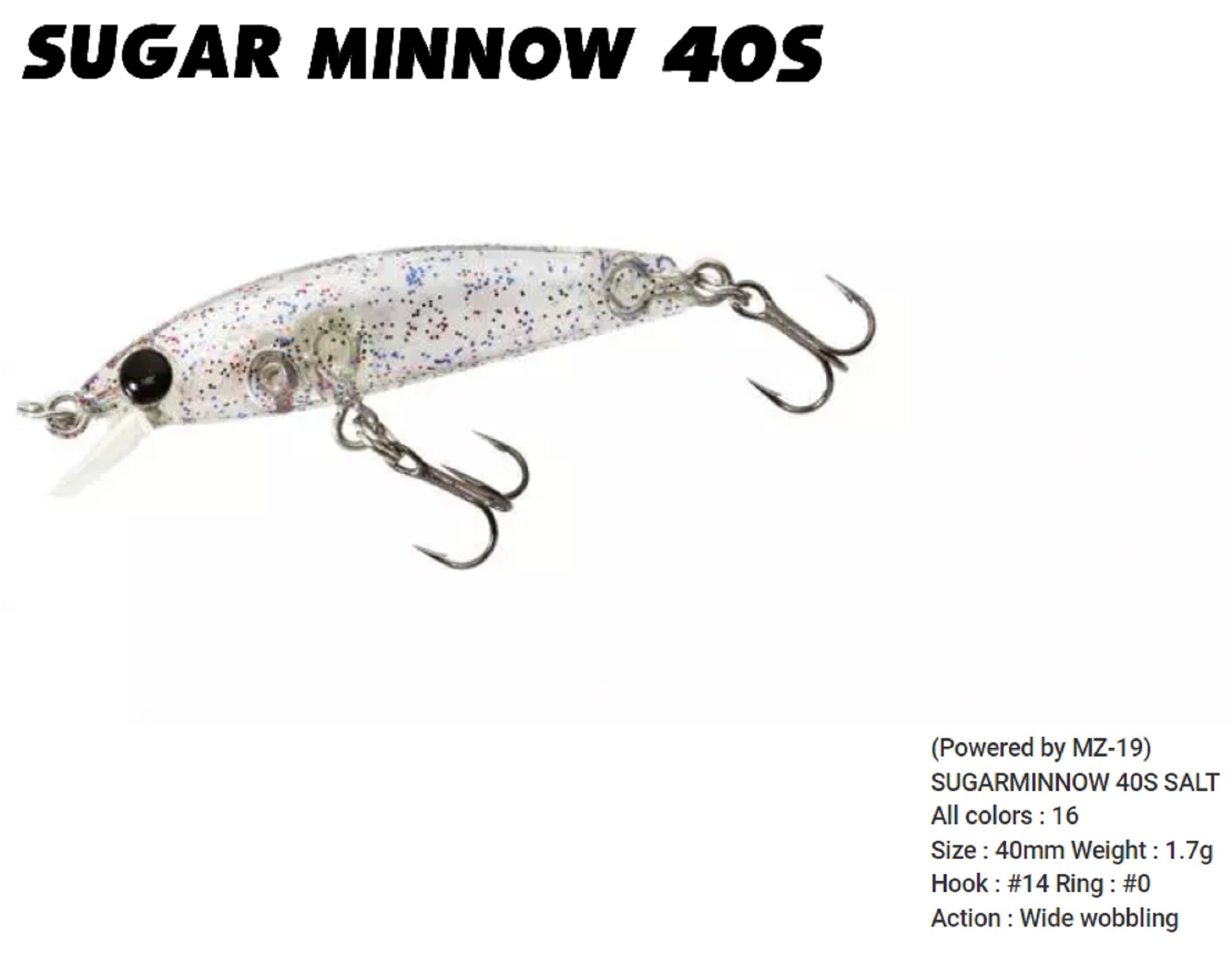 Bassday Sugar Minnow 40S Sinking Lure 1.7 grams C-261 (9448)