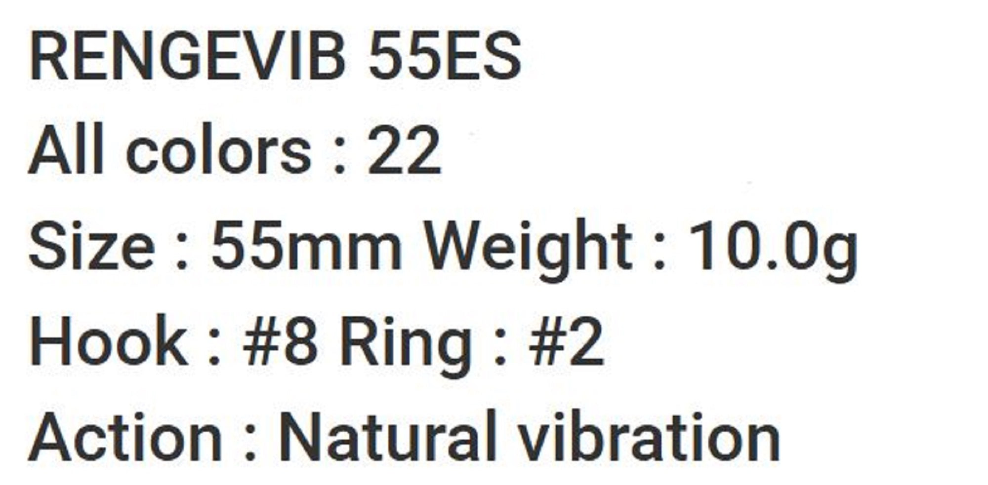 Bassday Range Vibe 55 ES Extra Sinking Vibration Lure HH-14 (4053)