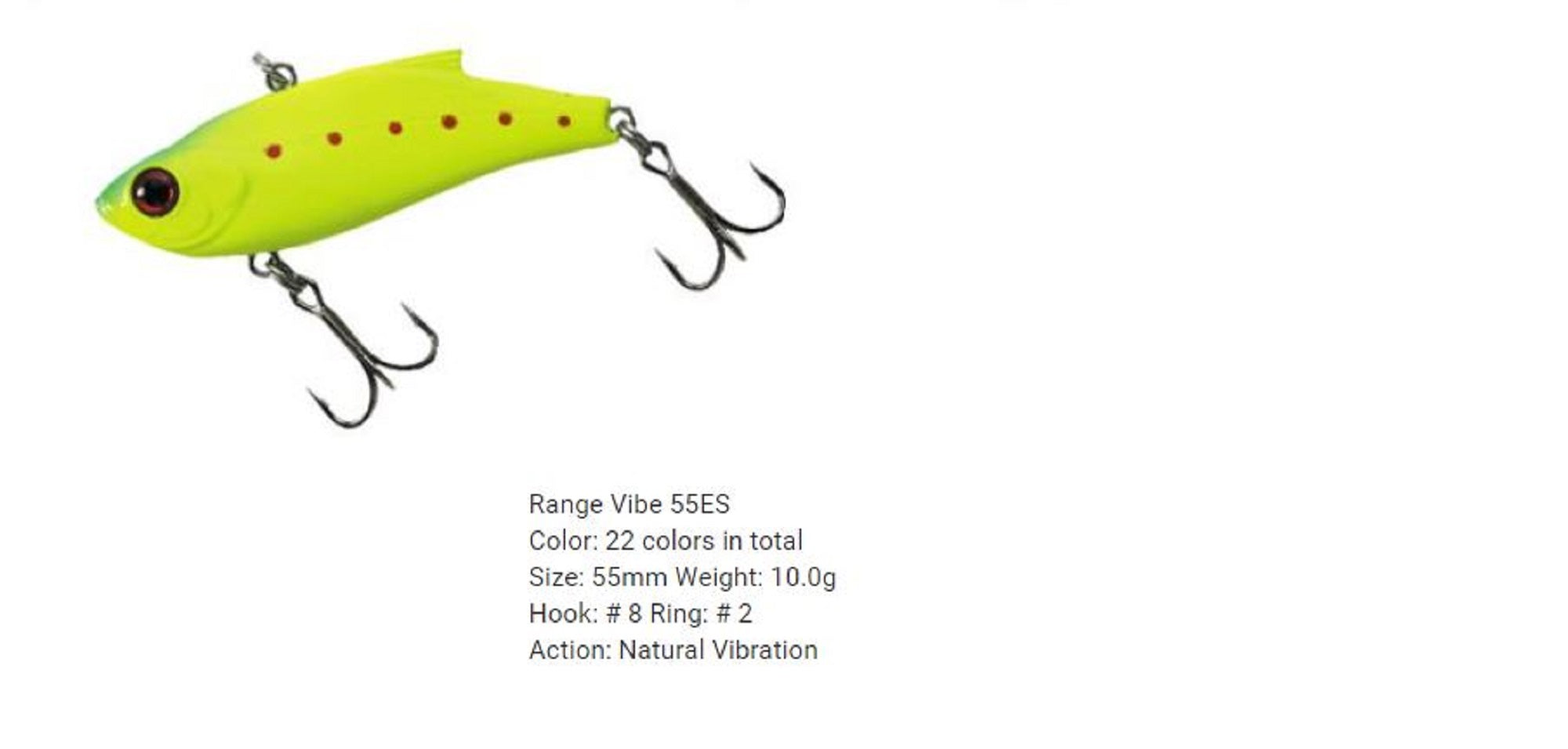 Bassday Range Vibe 55 ES Extra Sinking Vibration Lure M-24 (4244)