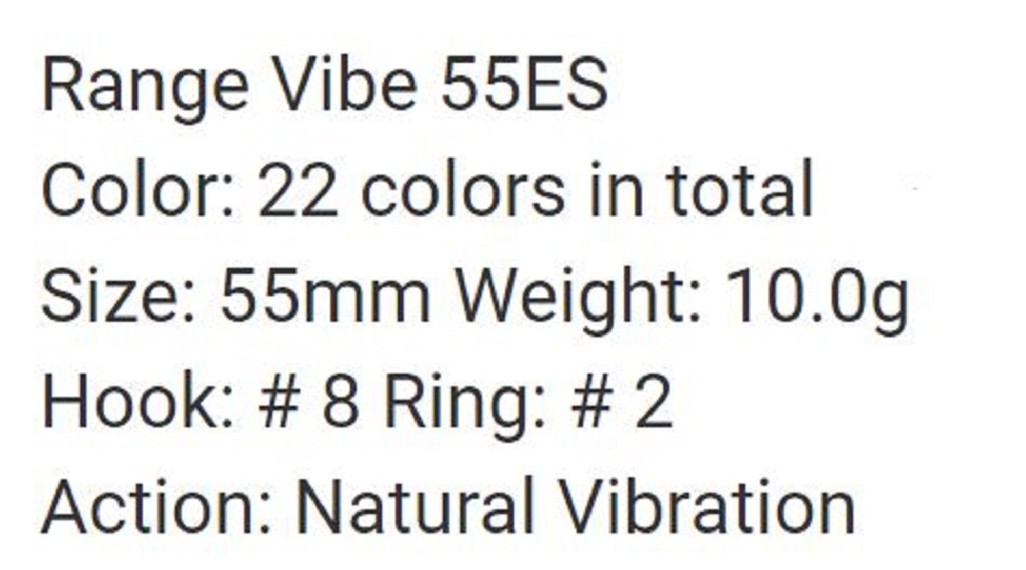 Bassday Range Vibe 55 ES Extra Sinking Vibration Lure HF-545 (4640)