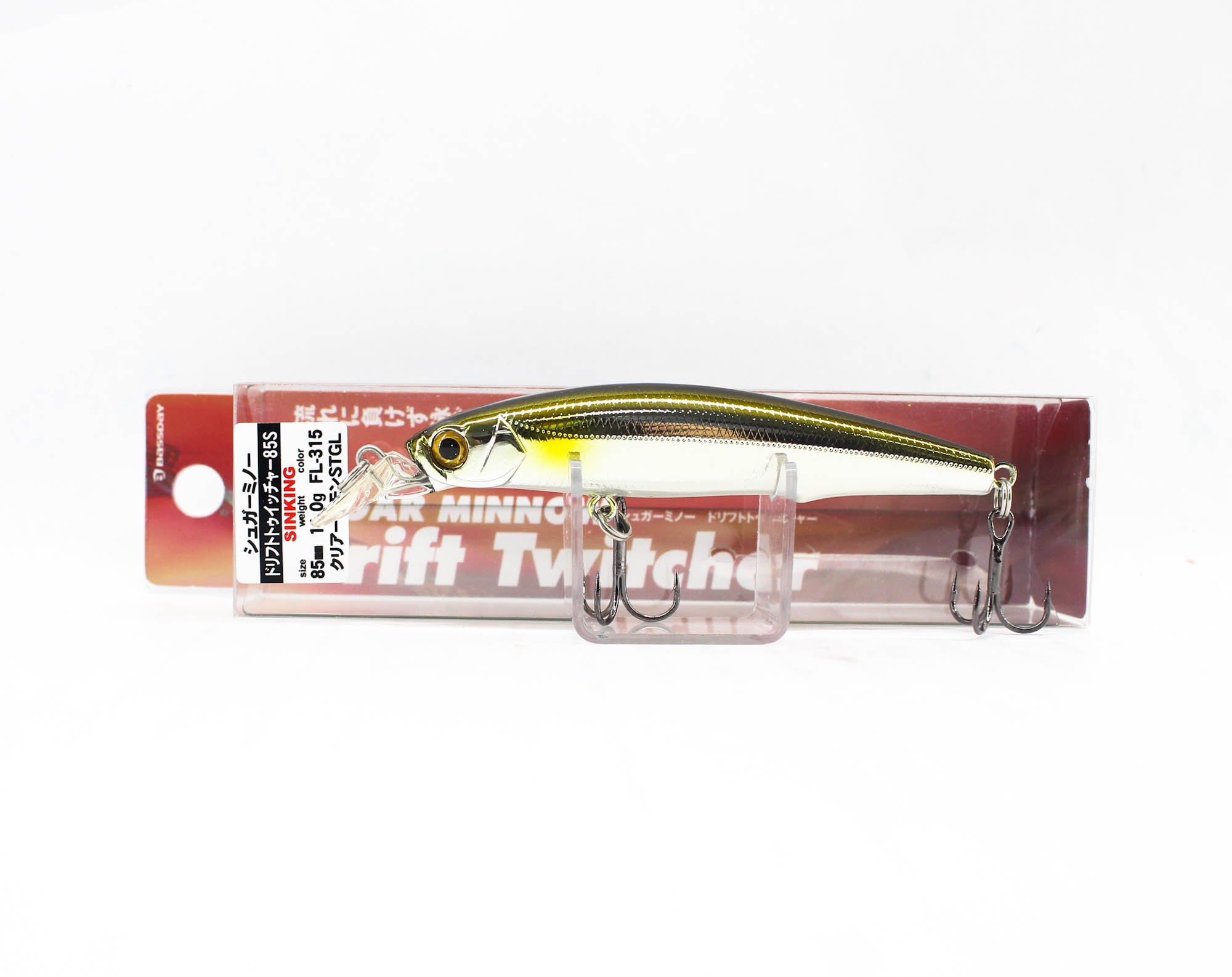 Bassday Sugar Minnow Drift Twitcher 85S Sinking Lure M-04 (1020)