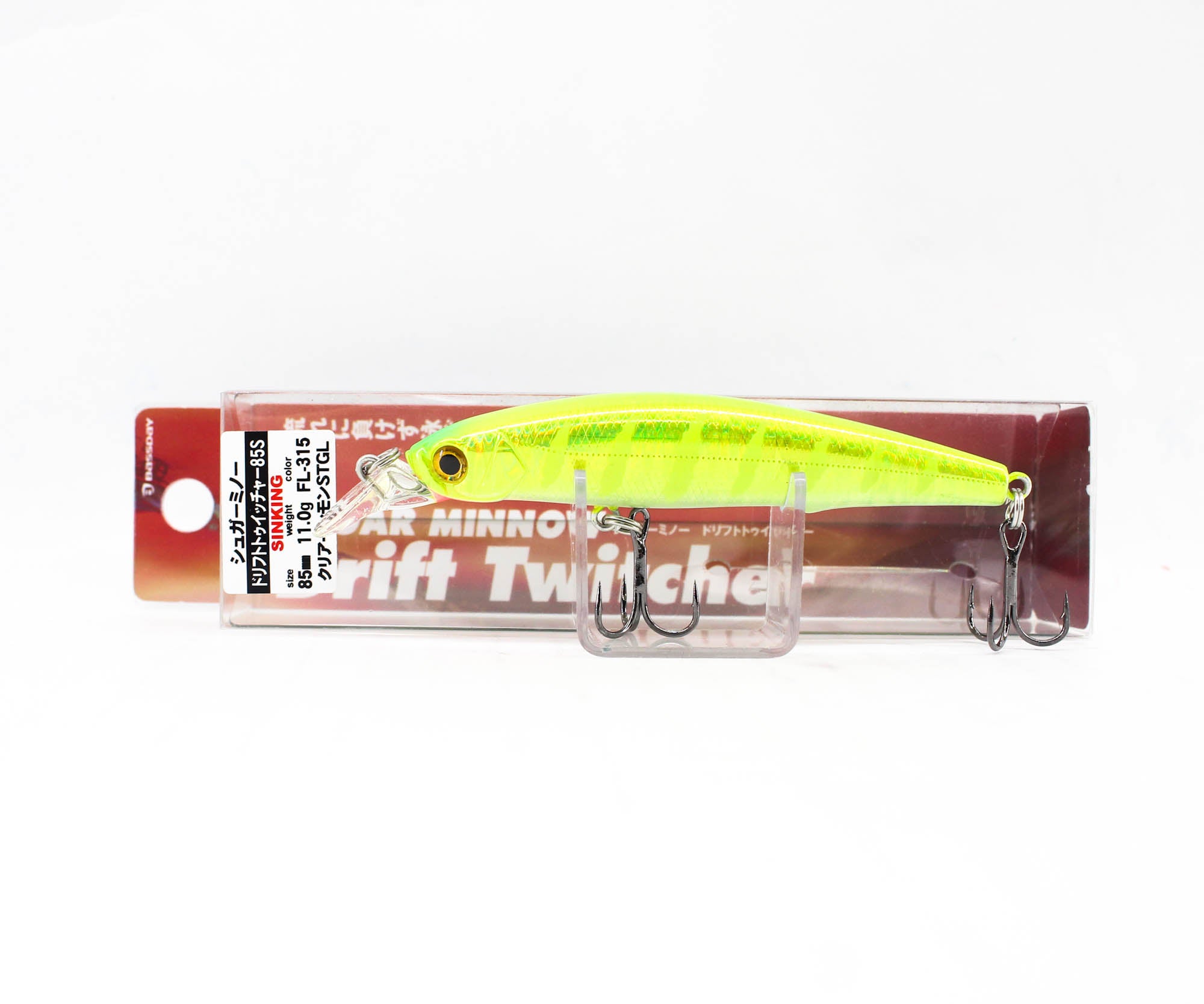 Bassday Sugar Minnow Drift Twitcher 85S Sinking Lure FL-315 (1600)