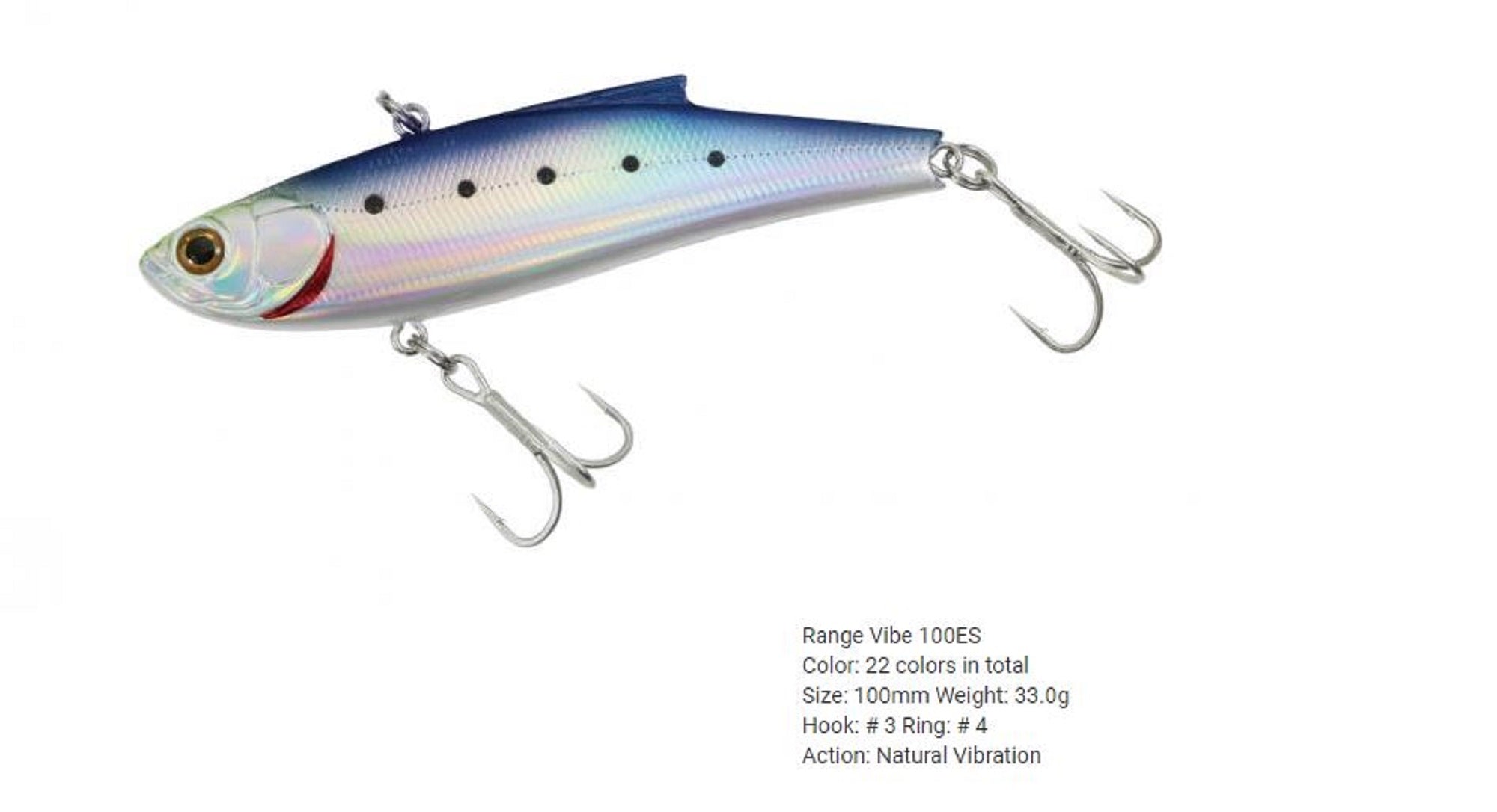Bassday Range Vibe 100 ES Extra Sinking Vibration Lure P-103 (0287)