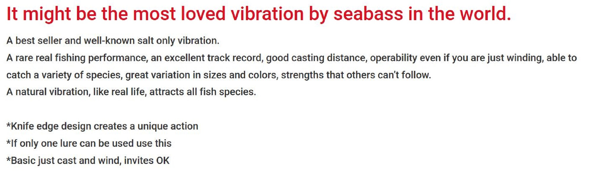 Bassday Range Vibe 100 ES Extra Sinking Vibration Lure MH-157 (0300)