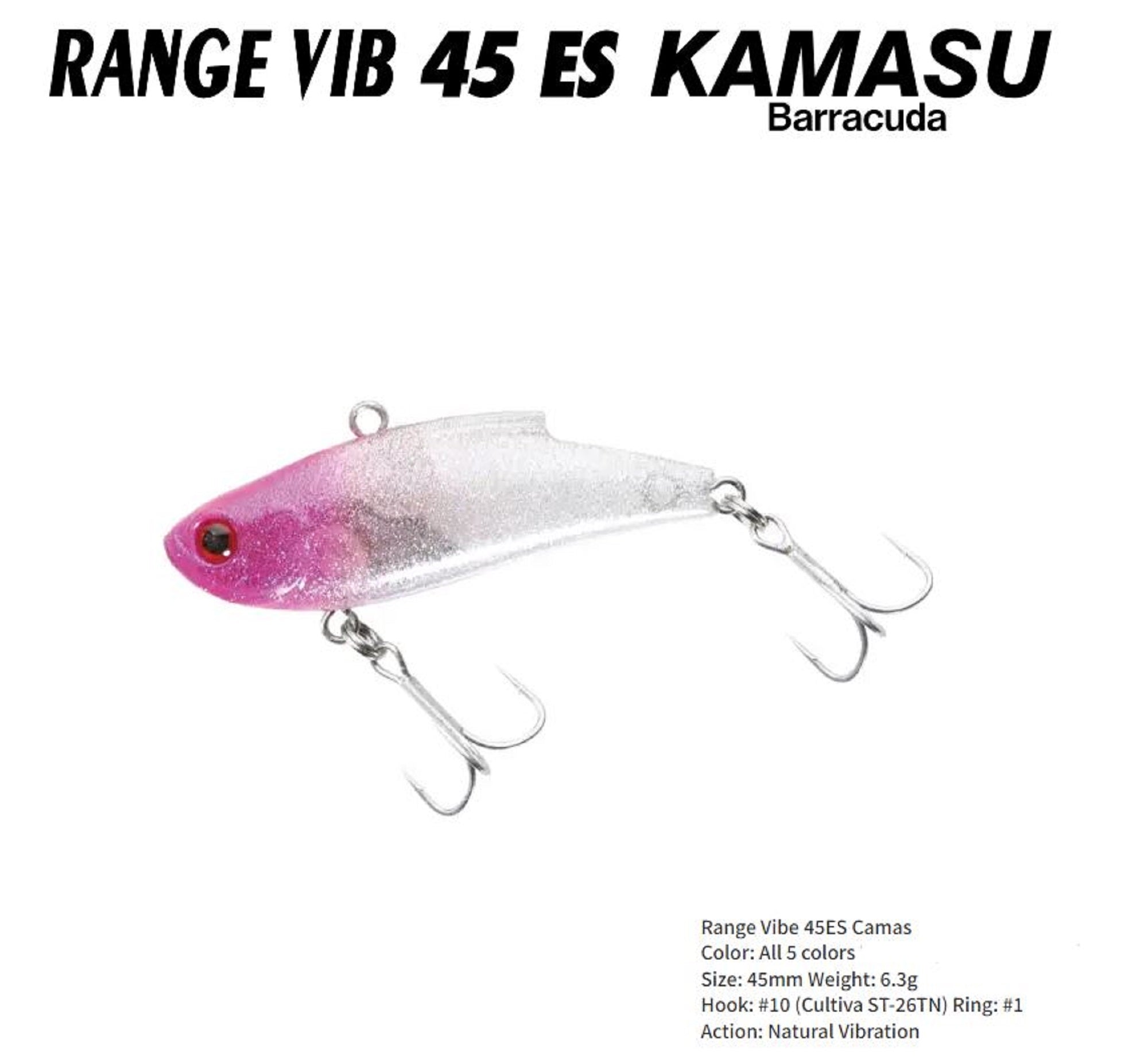 Bassday Range Vibe 45 ES Kamasu Sinking Vibration Lure C-415 (5515)