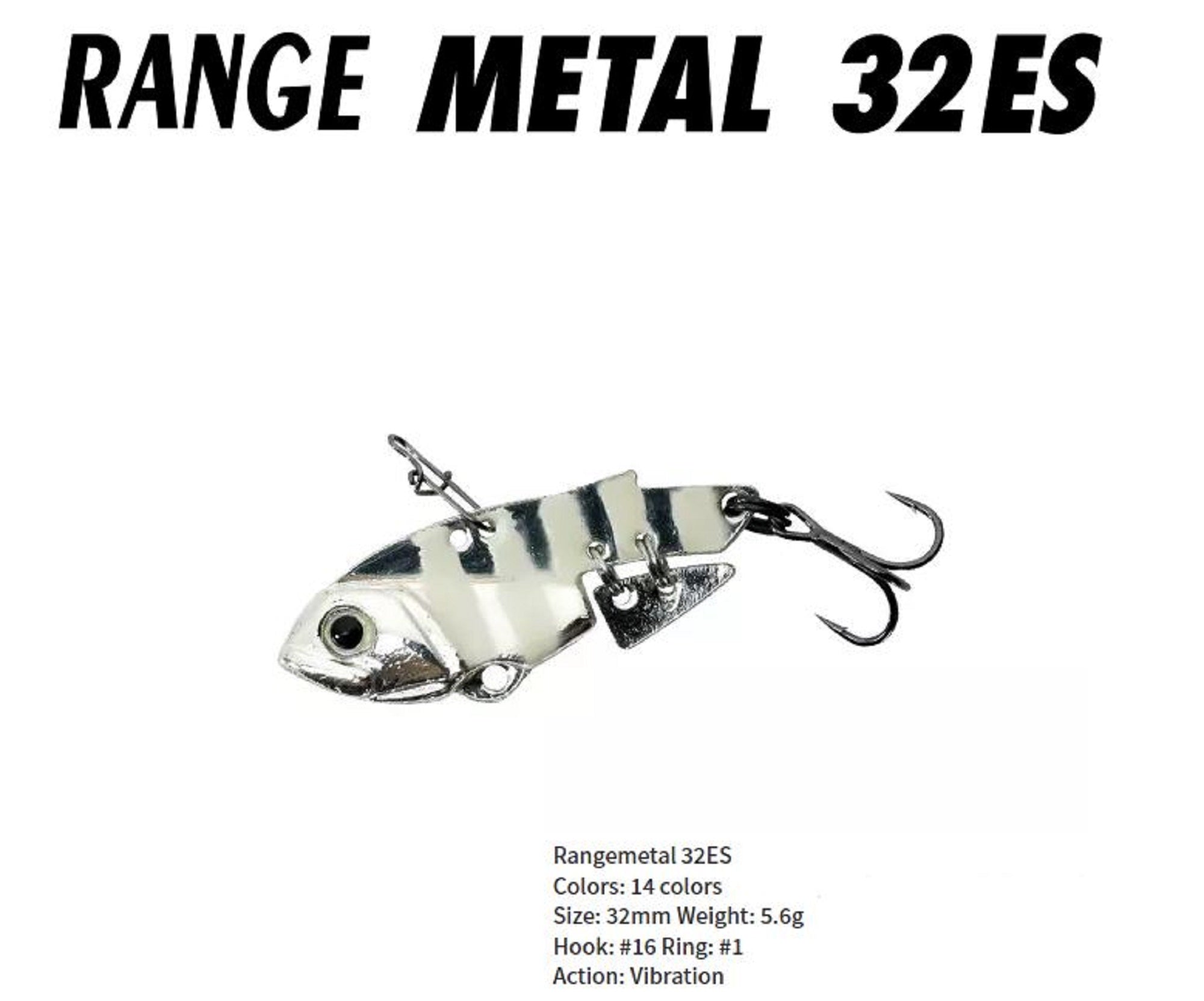 Bassday Range Metal 32ES Vibration Lure 5.6 grams M-25 (9124)