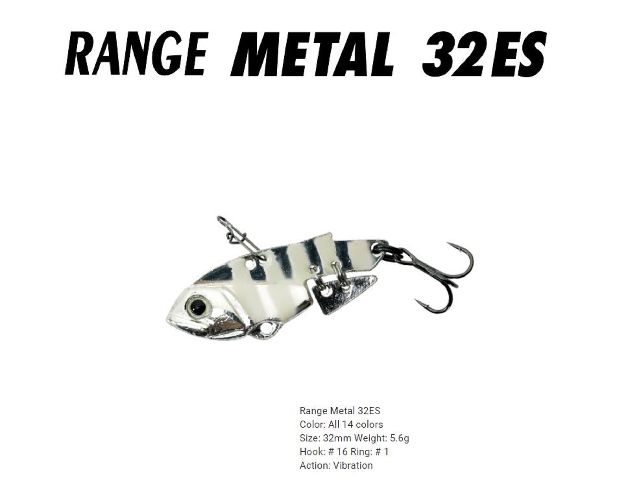 Bassday Range Metal 32ES Vibration Lure 5.6 grams M-330 (9148)