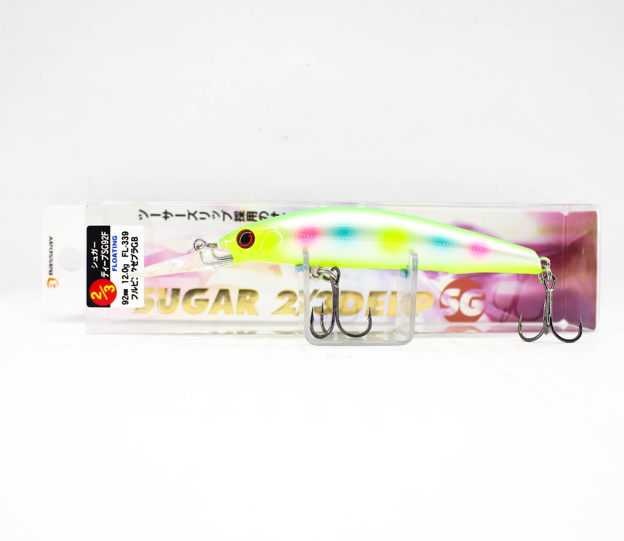 Bassday Sugar 2/3 Deep SG 92F Floating Lure 12 grams P-503 (9451)